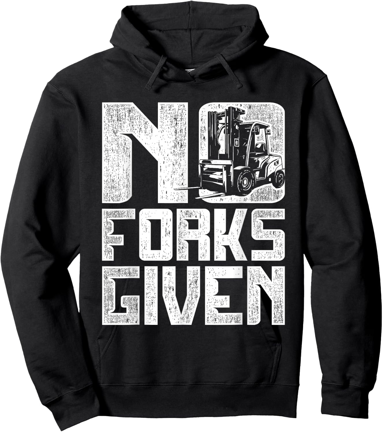 Forklift Operator No Forks Given Hoodie - Hoodie | Black