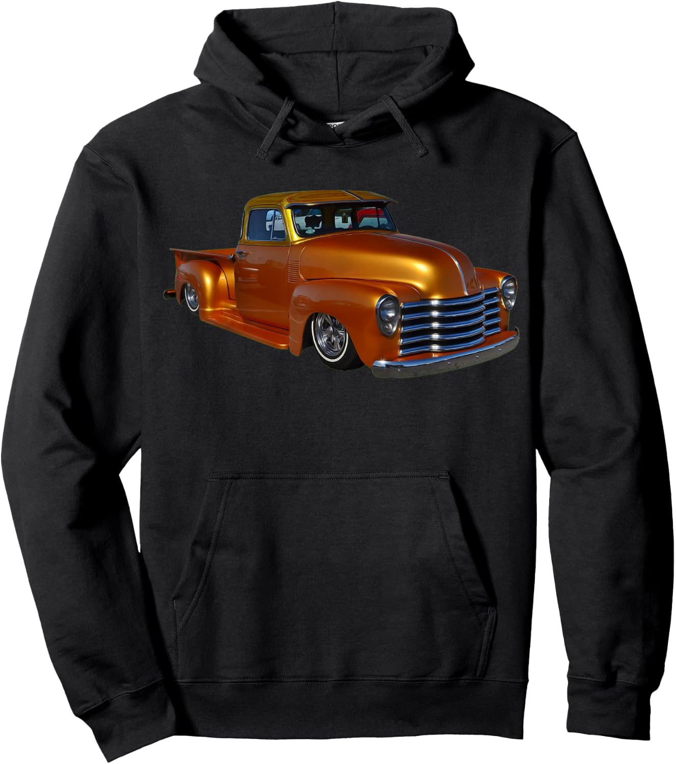 1953 Step Side Truck - Low Rider Kustom Hot Rod Muscle Car Hoodie - Hoodie | Black