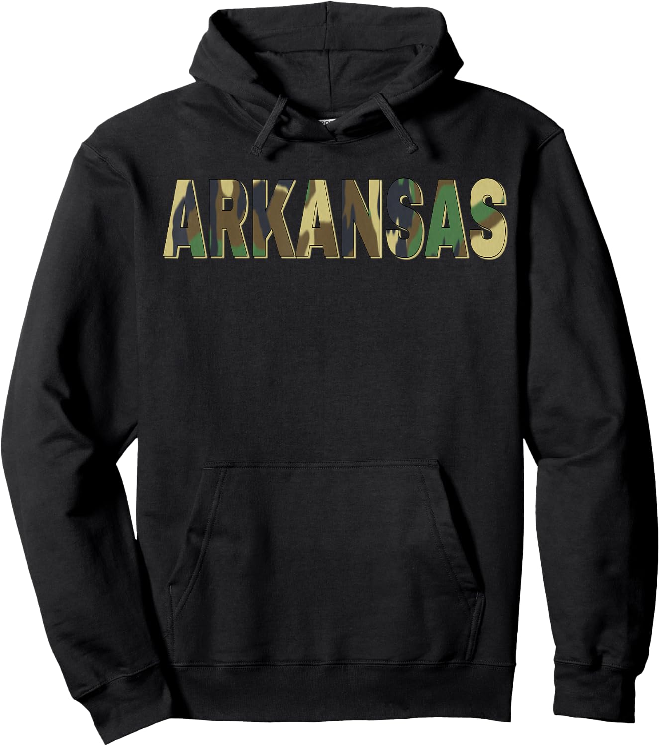 Arkansas Camouflage Men Women & Kids Camo Arkansas Hoodie - Hoodie | Black