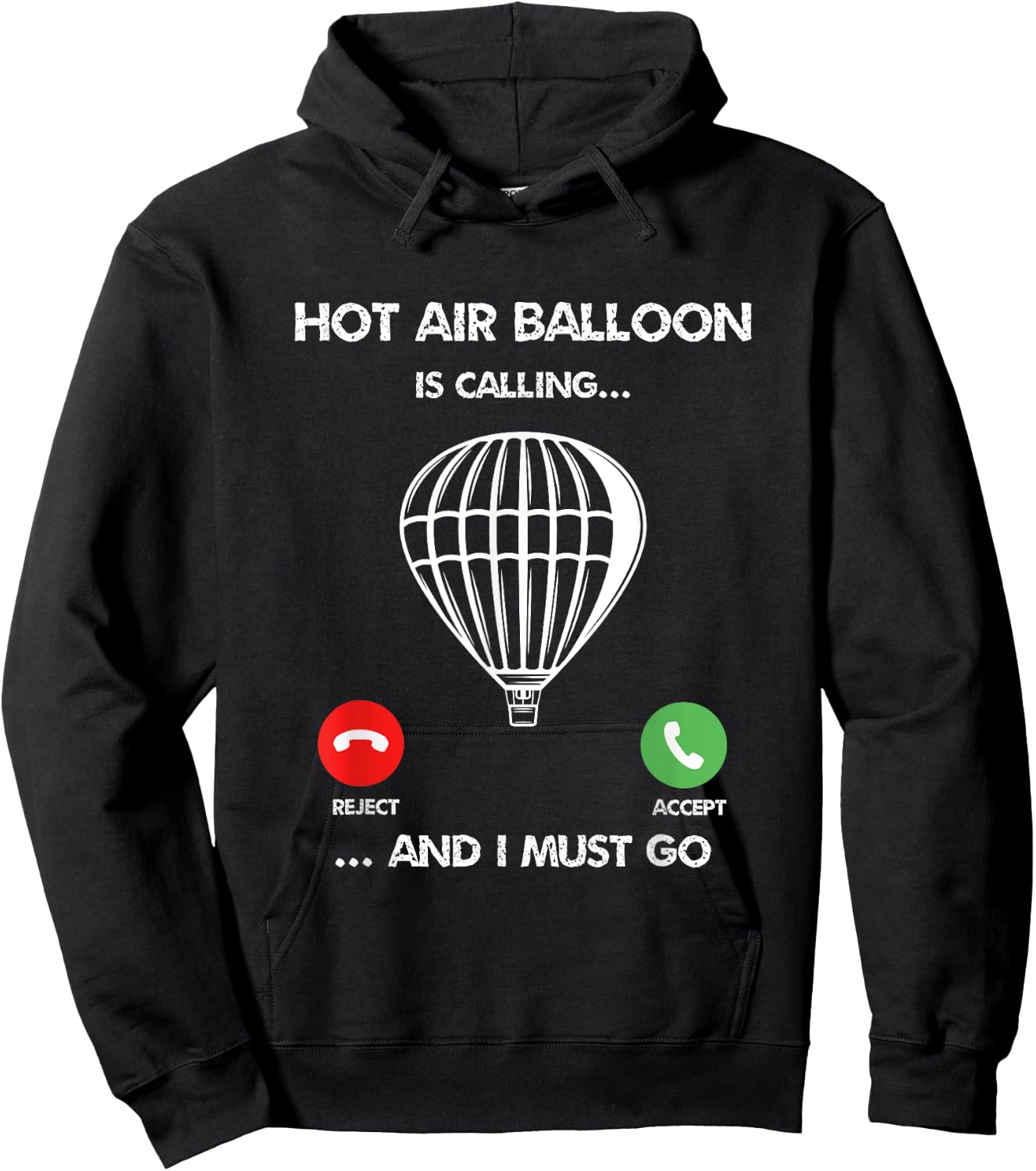 Hot Air Balloon Pilot Funny Hot Air Ballooning Adventures Hoodie - Hoodie | Black