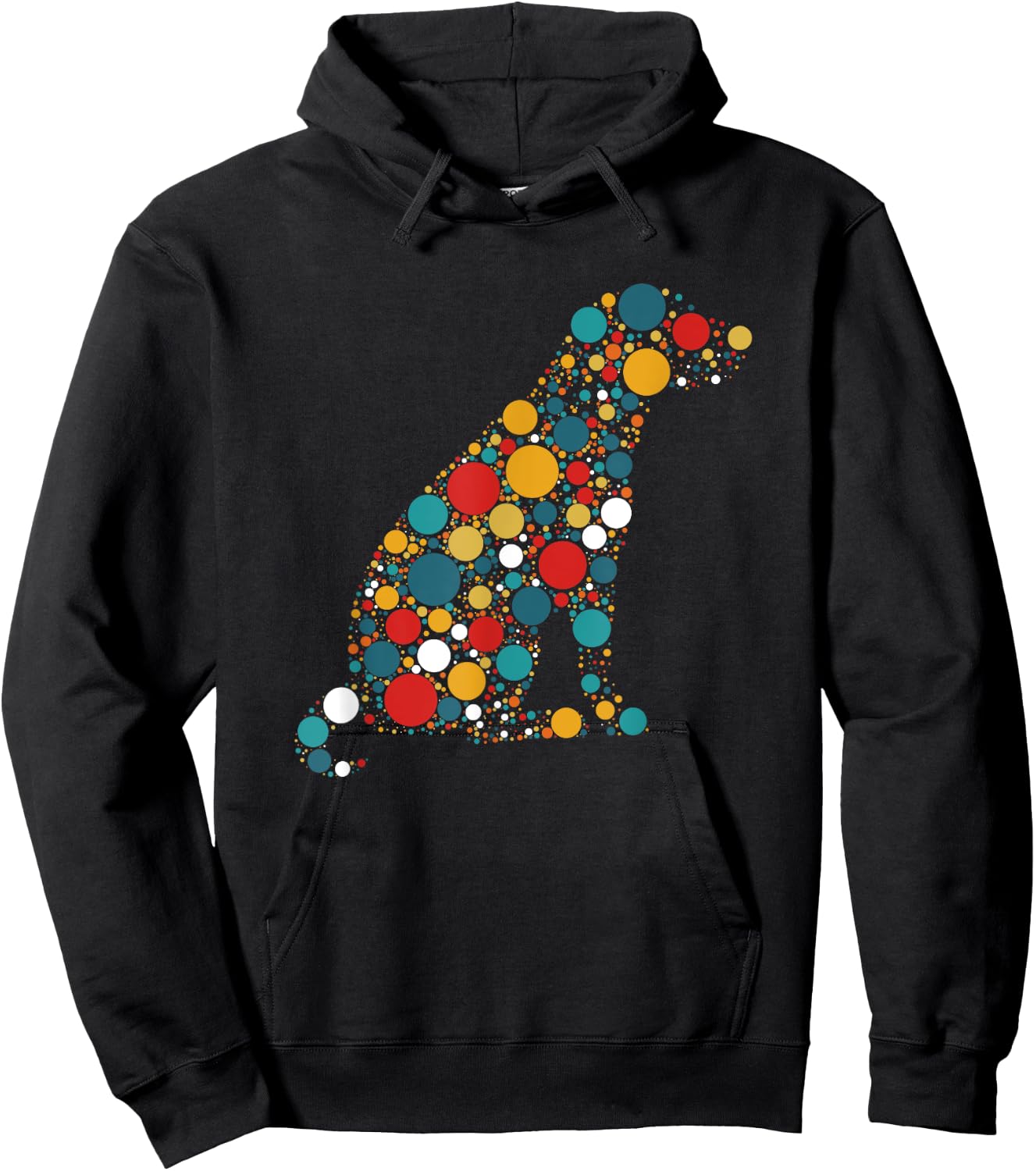Colorful Polka Dot Dog Lovers International Dot Day Women Kids Hoodie - Hoodie | Black