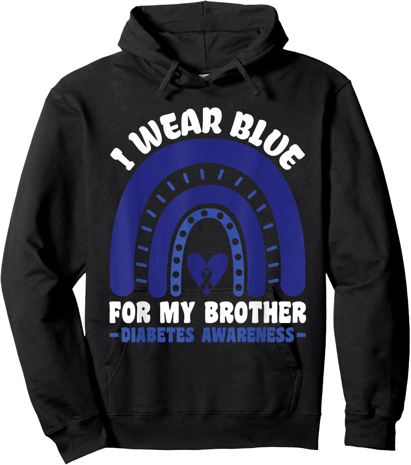 T1D Diabetes Awareness - Diabetic Type 1 Diabetes Hoodie - Hoodie | Black