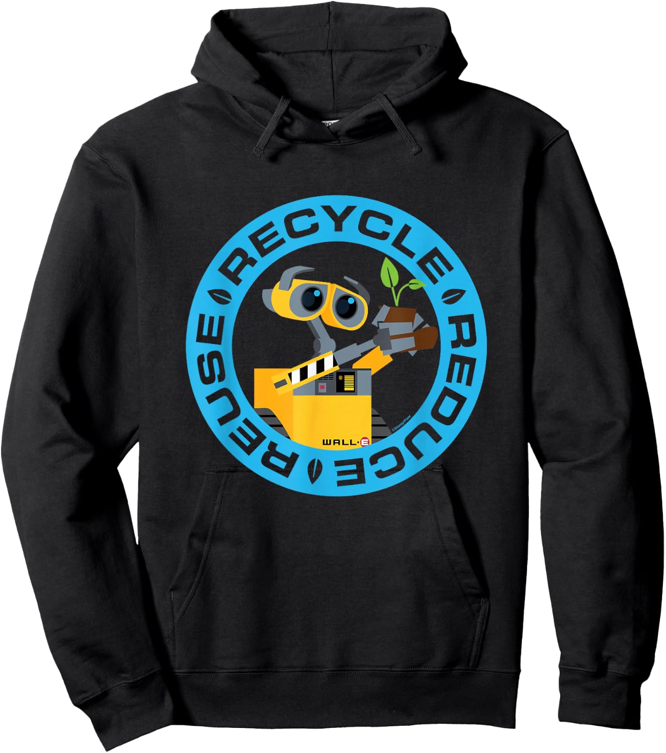 Wall-E - Recycle Reduce Reuse Hoodie - Hoodie | Black