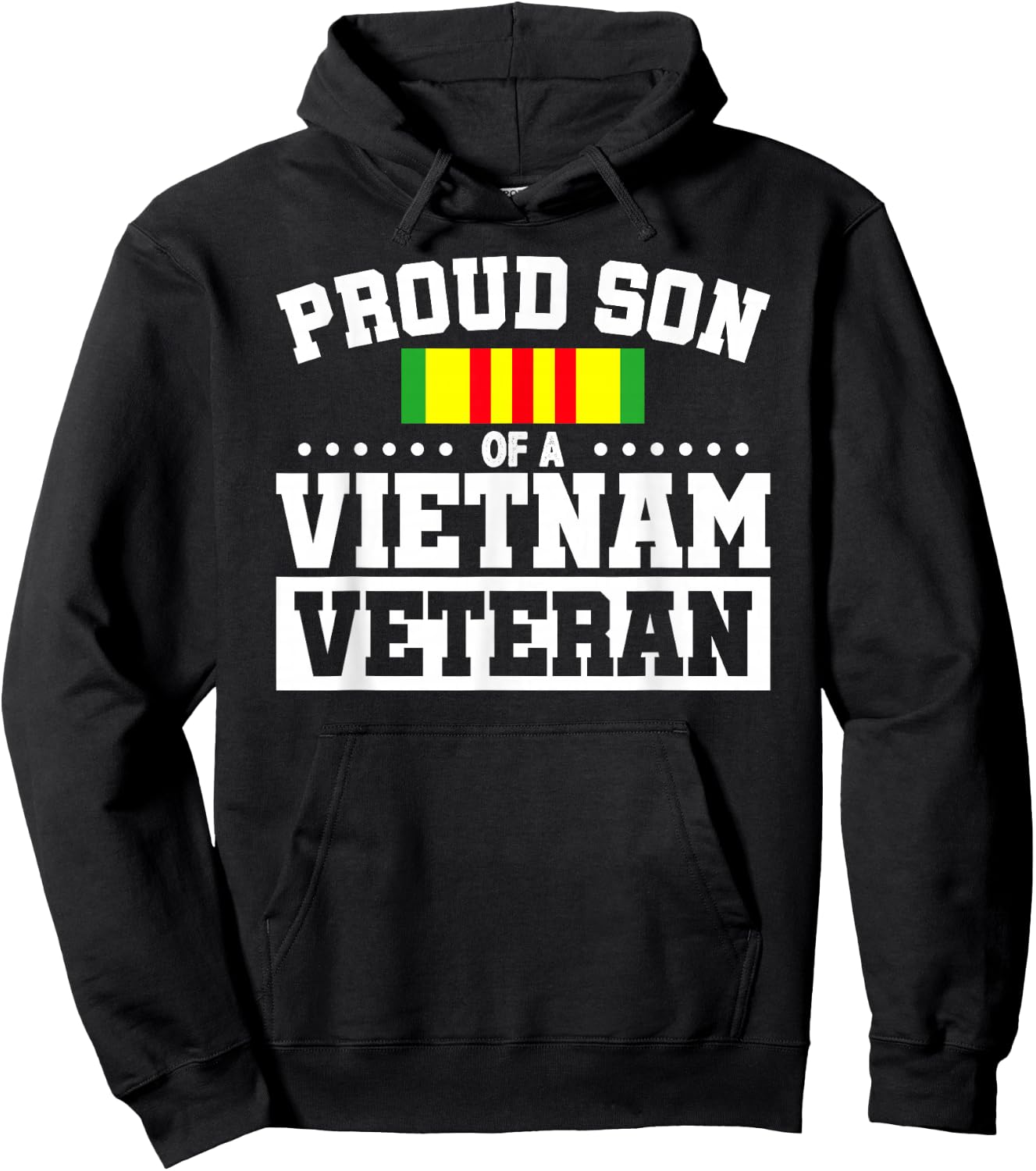 Proud Son Of A Vietnam Veteran Hoodie - Hoodie | Black