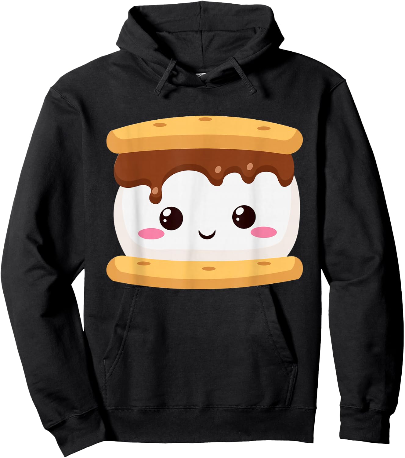 Kawaii Halloween Group Costume Party S'Mores Sandwich Smores Hoodie - Hoodie | Black