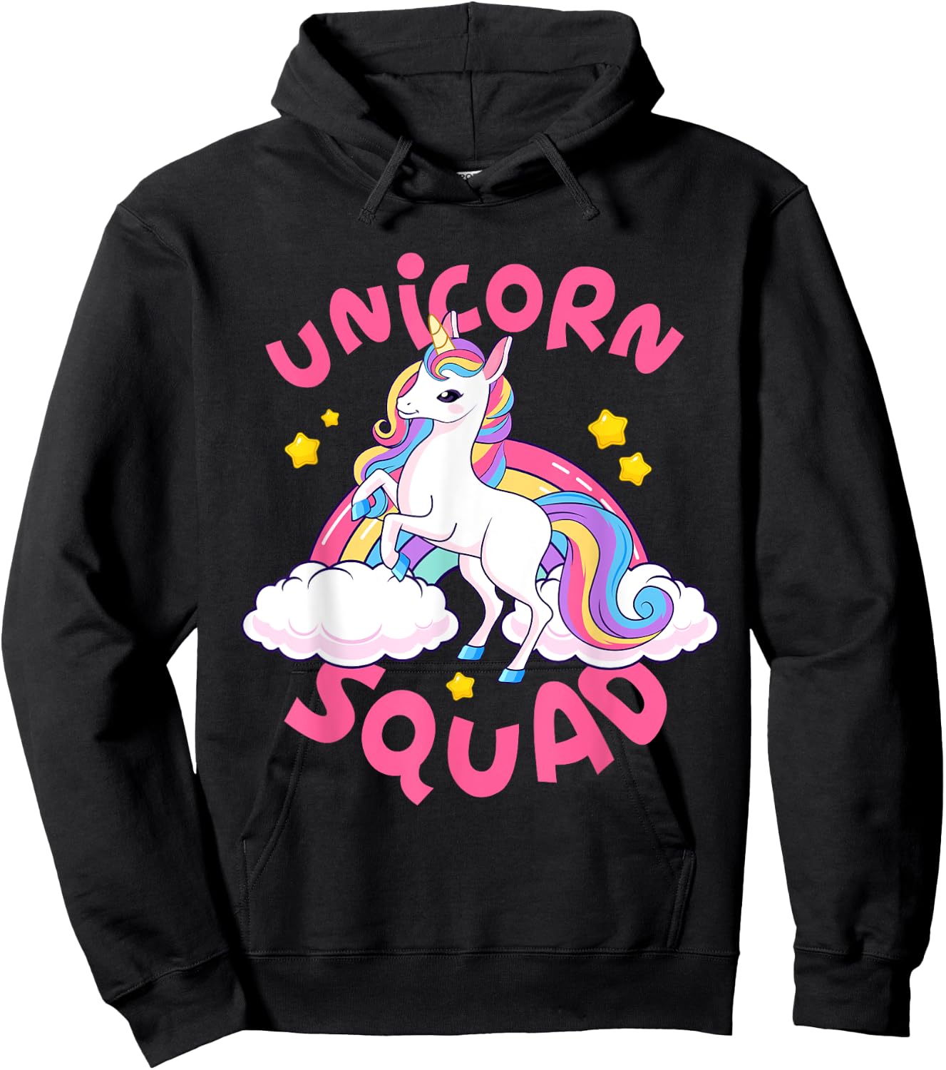 Unicorn Squad Birthday Graphic - Unicorn Squad Hoodie - Hoodie | Black