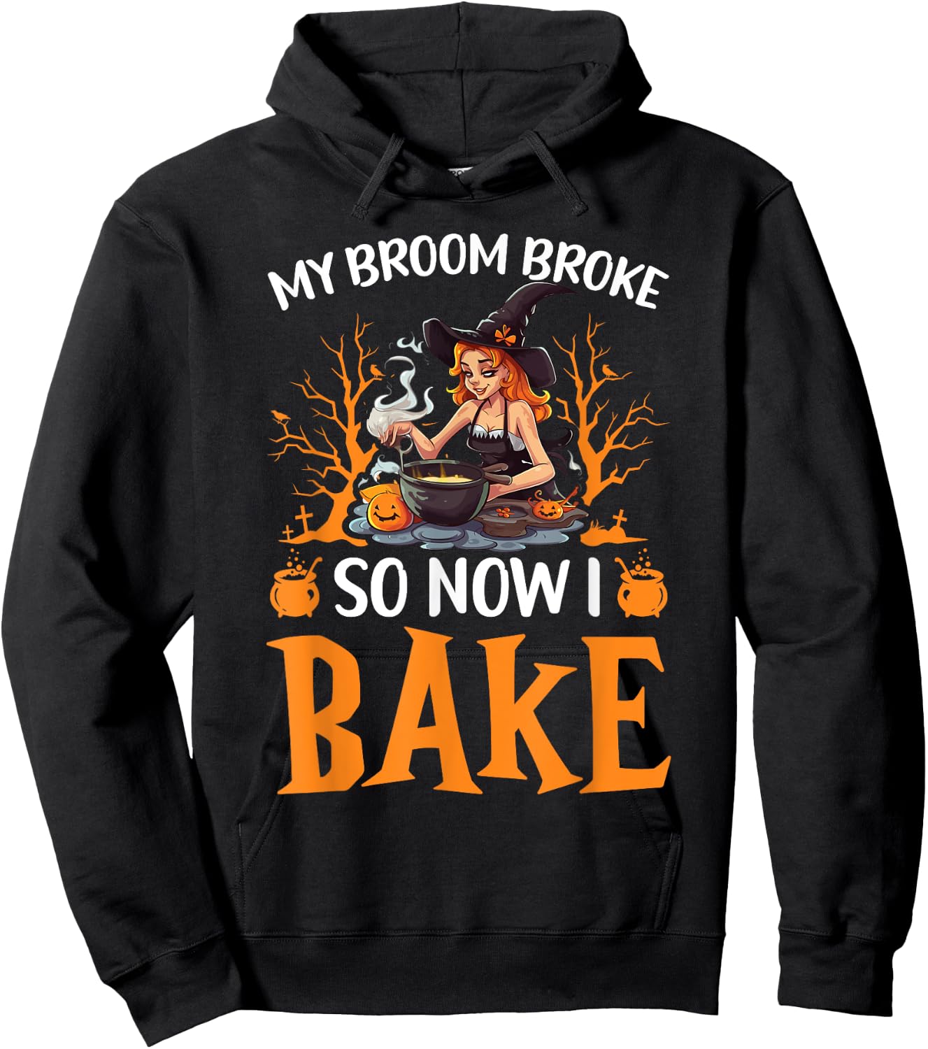 Baking Halloween Trick Or Treat Baker Cupcake Bakery Hoodie - Hoodie | Black