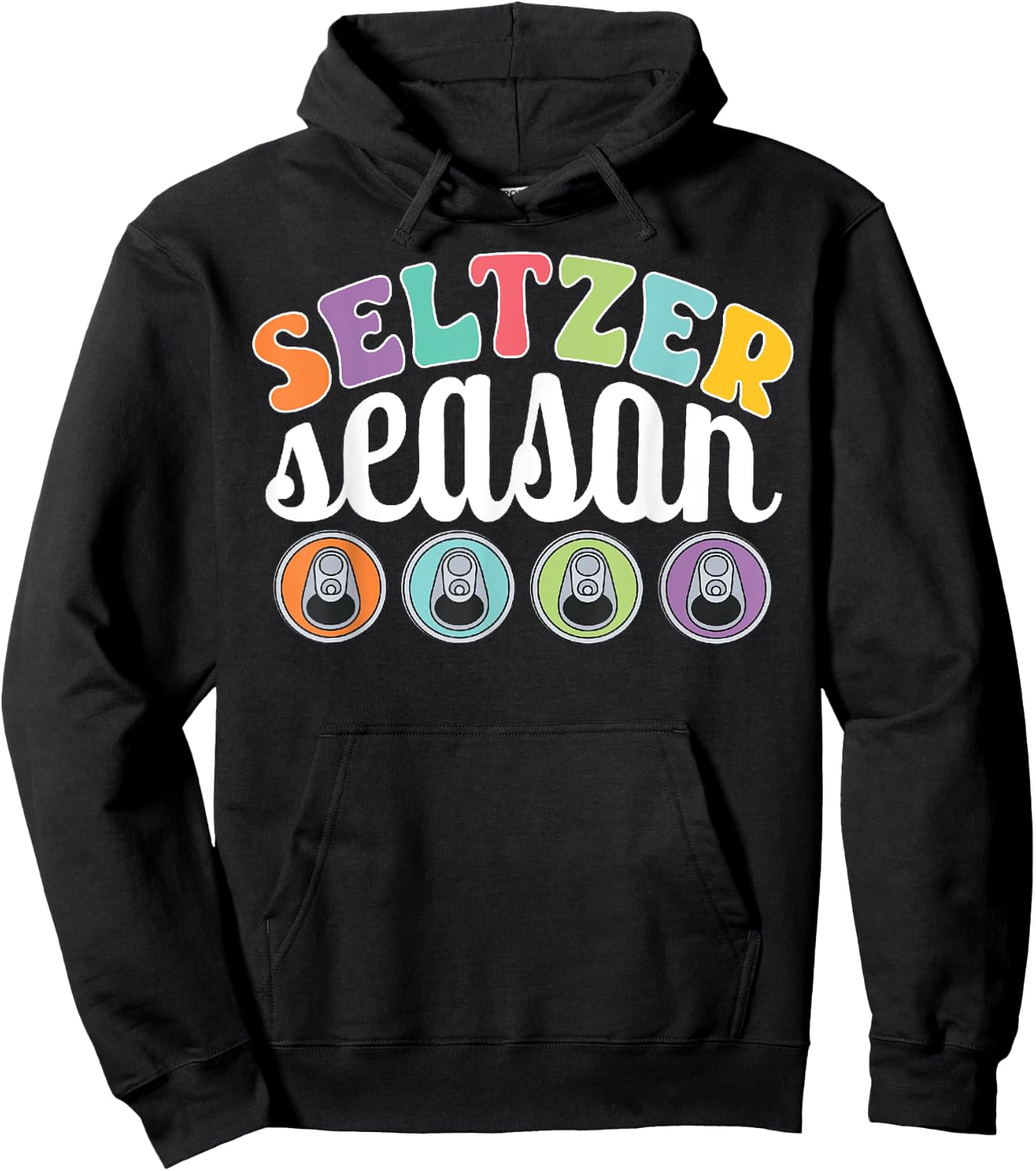 Seltzer Season Summer is Hard Seltzer Season Hoodie - Hoodie | Black
