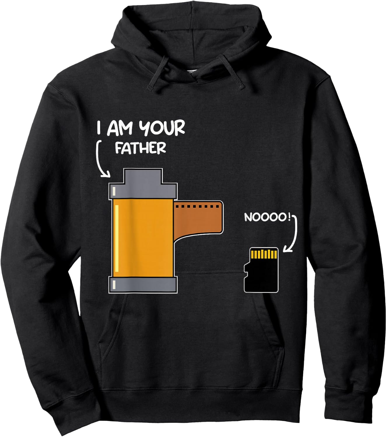 I Am Your Father Photography Funny Gift Film And SD Card Hoodie - Hoodie | Black
