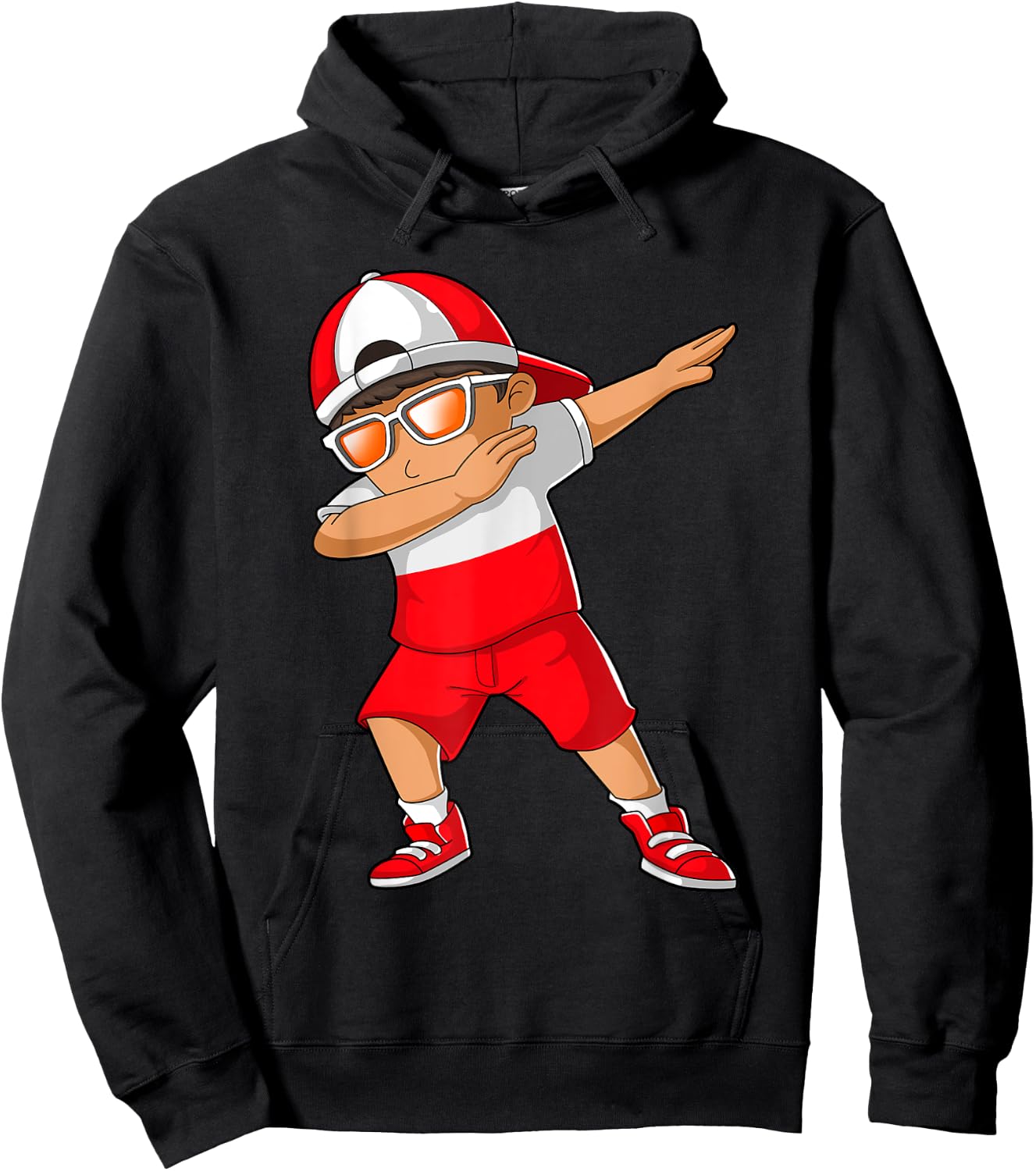 Polish Boy Poland Kid Patriotism Roots Heritage Hoodie - Hoodie | Black