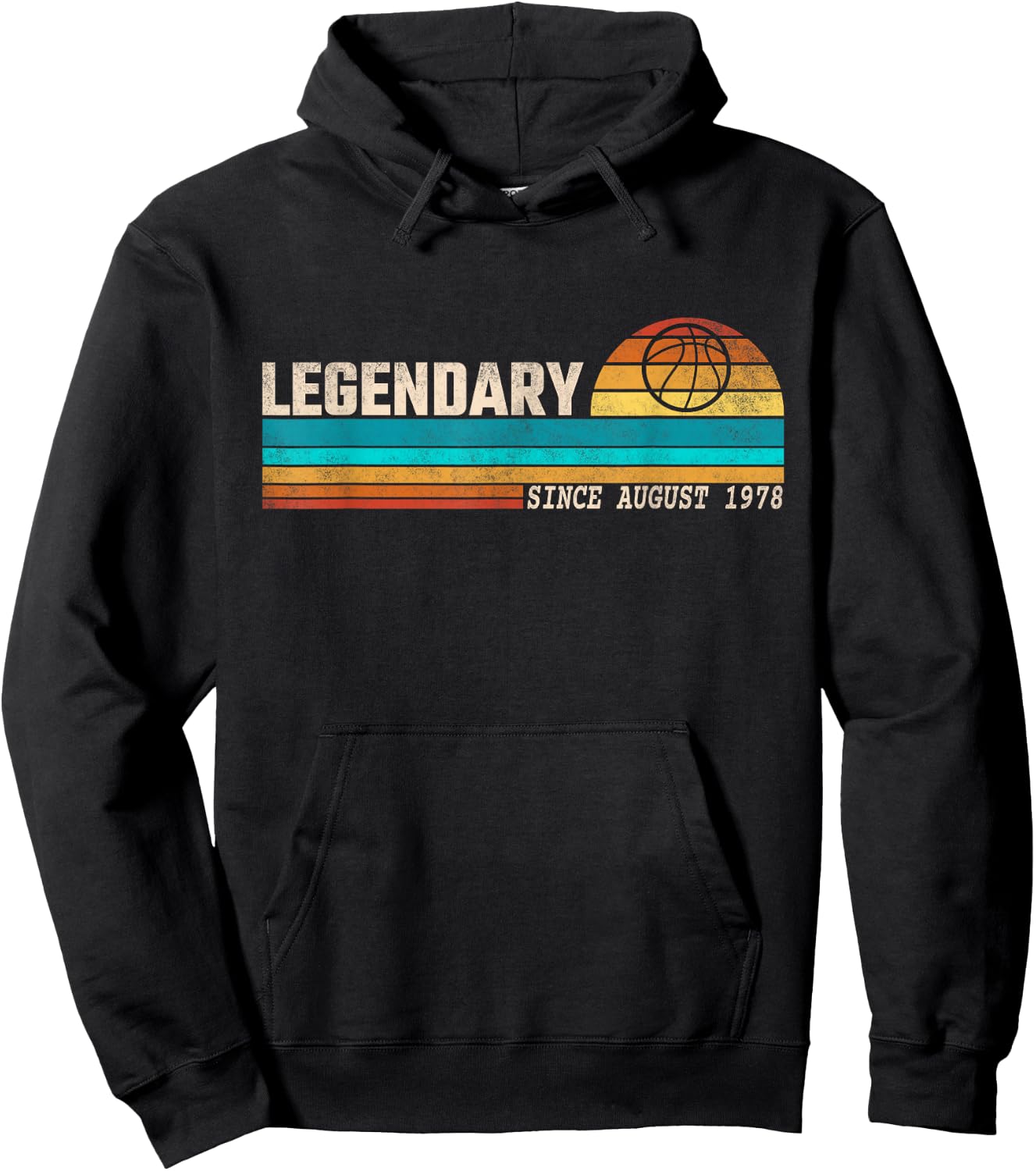 Basketball Player Legend Since August 1978 Birthday Hoodie - Hoodie | Black