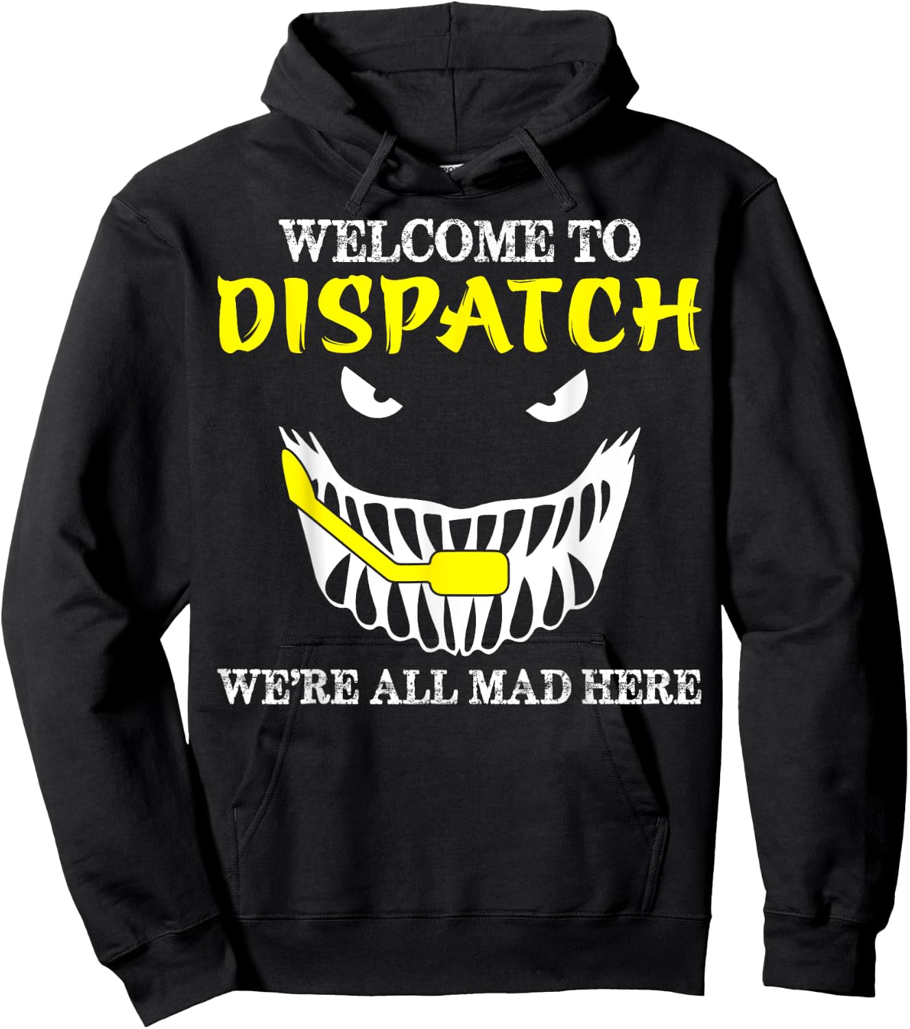 Welcome To Dispatch Funny 911 Dispatch Halloween Spooky Hoodie - Hoodie | Black