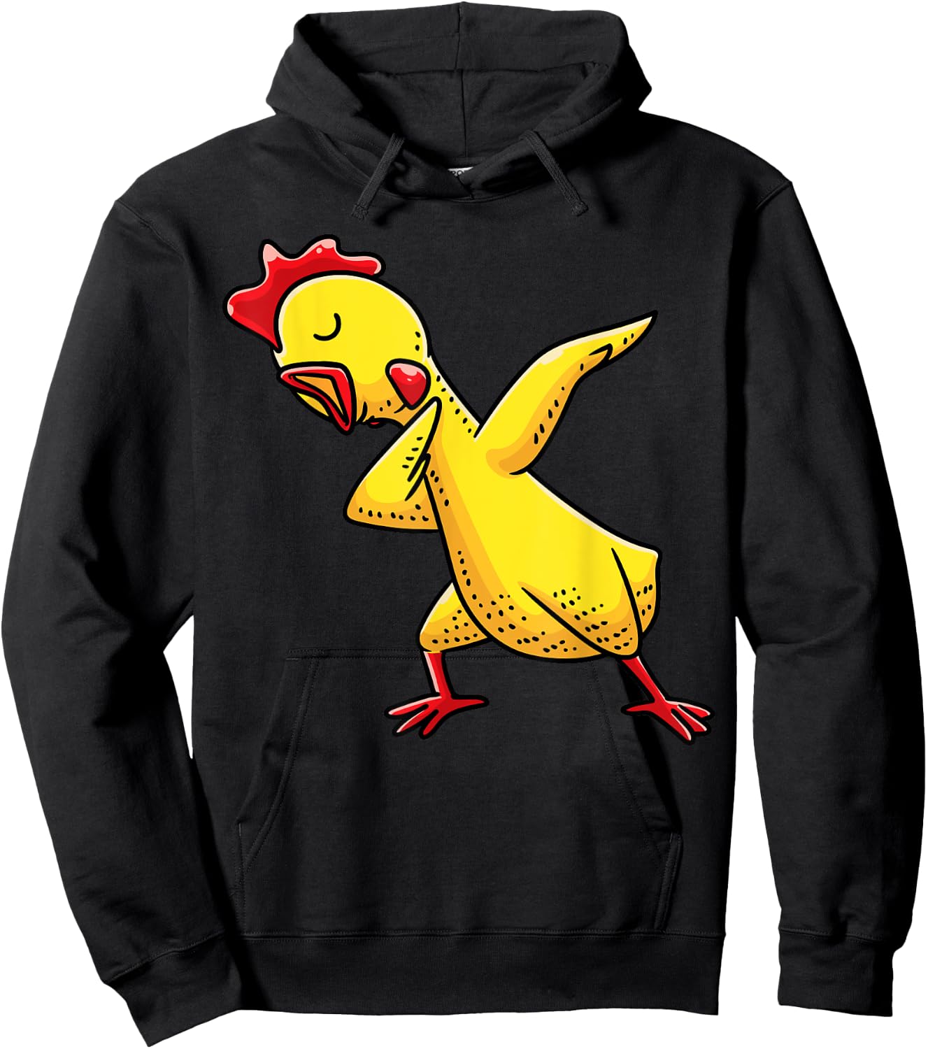 Dabbing Rubber Chicken Funny Men Women Kids Hoodie - Hoodie | Black