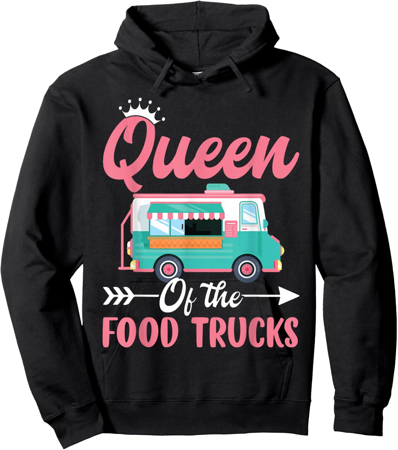 Queen Of Food Trucks Hoodie - Hoodie | Black