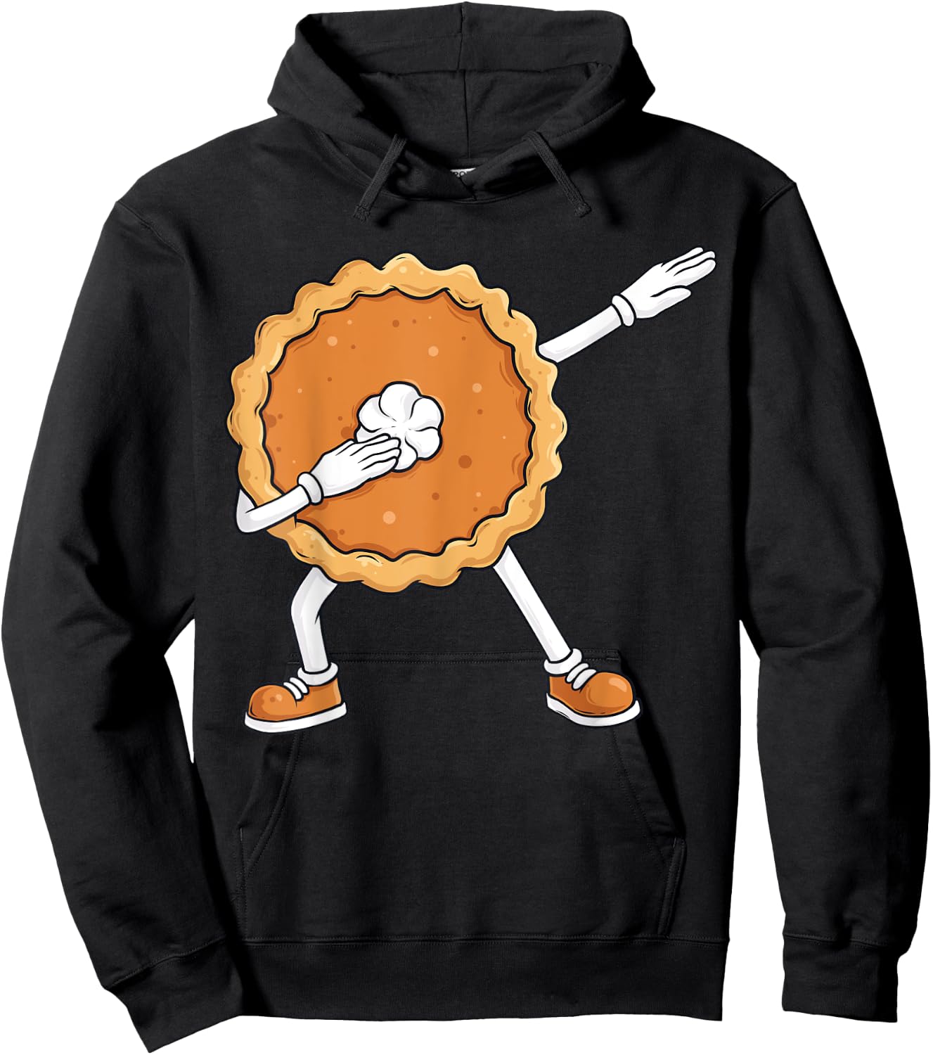 Dabbing Pumpkin Pie Thanksgiving Day Funny Boys Kids Dab Hoodie - Hoodie | Black