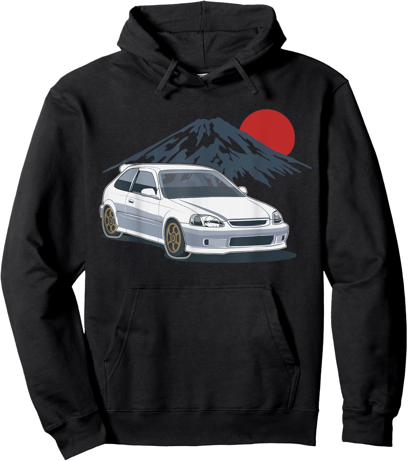 JDM Japan Motorsport tuning car 90s Hoodie - Hoodie | Black