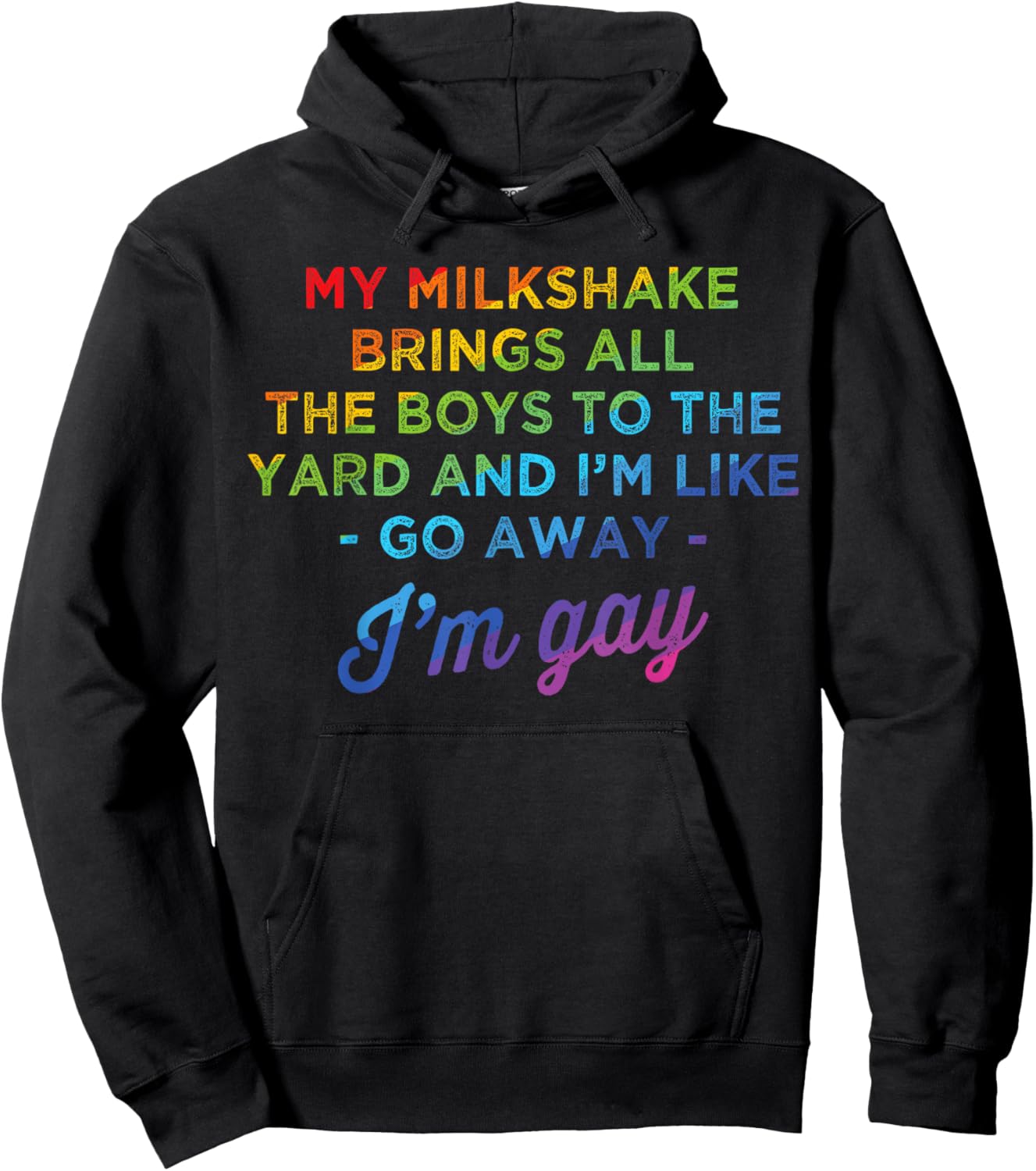 My Milkshake Brings All The Boys To The Yard I'm Gay Hoodie - Hoodie | Black
