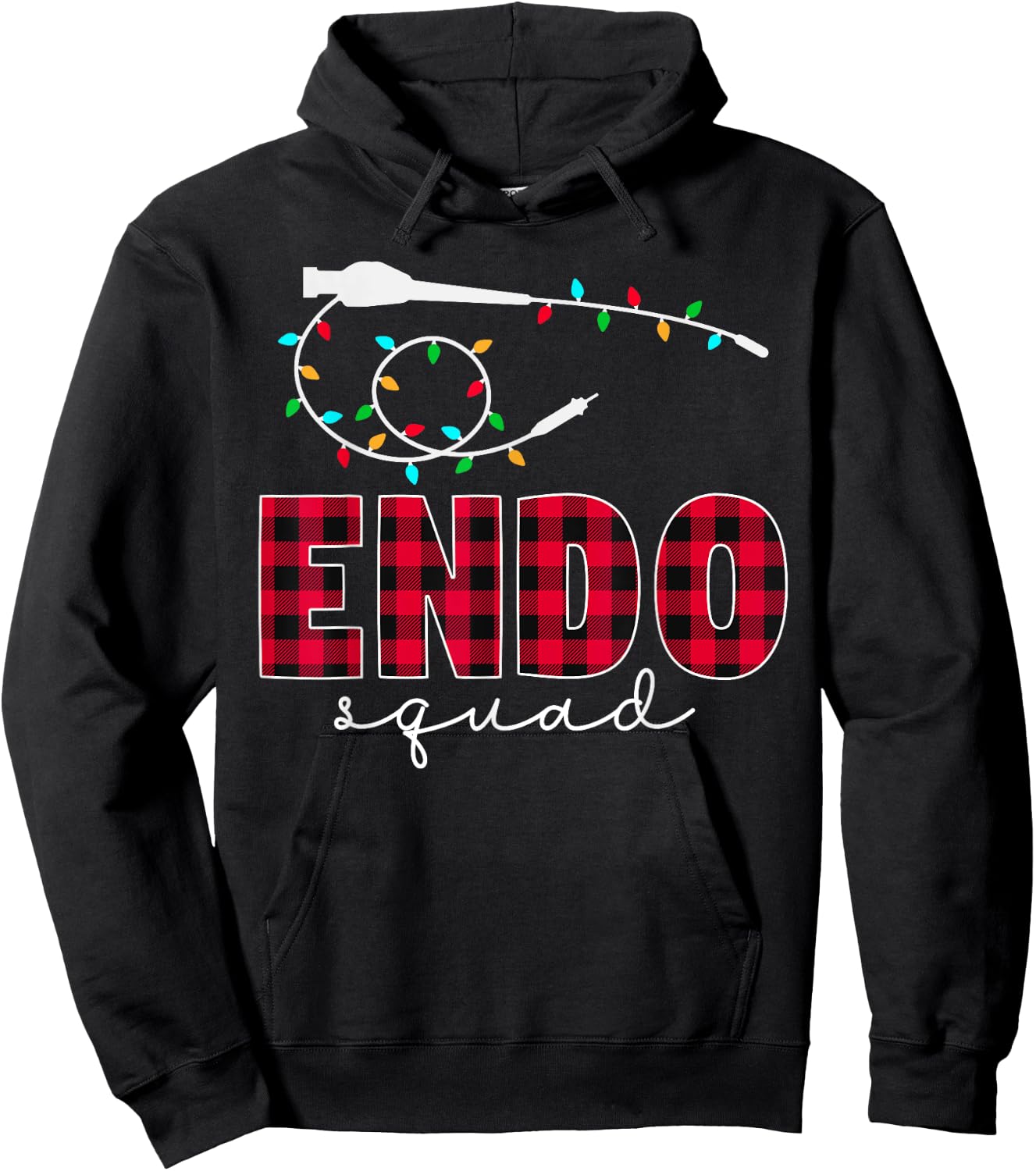 Endo Squad Endoscopy Endo Nurse Tech Crew Christmas Hoodie - Hoodie | Black