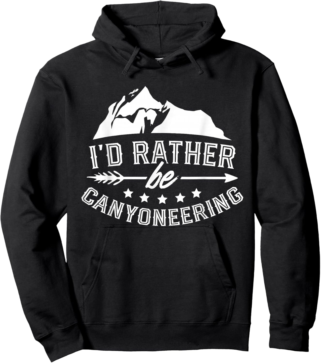 I'd Rather Be Canyoneering Canyon Canyoning Rappelling Hoodie - Hoodie | Black