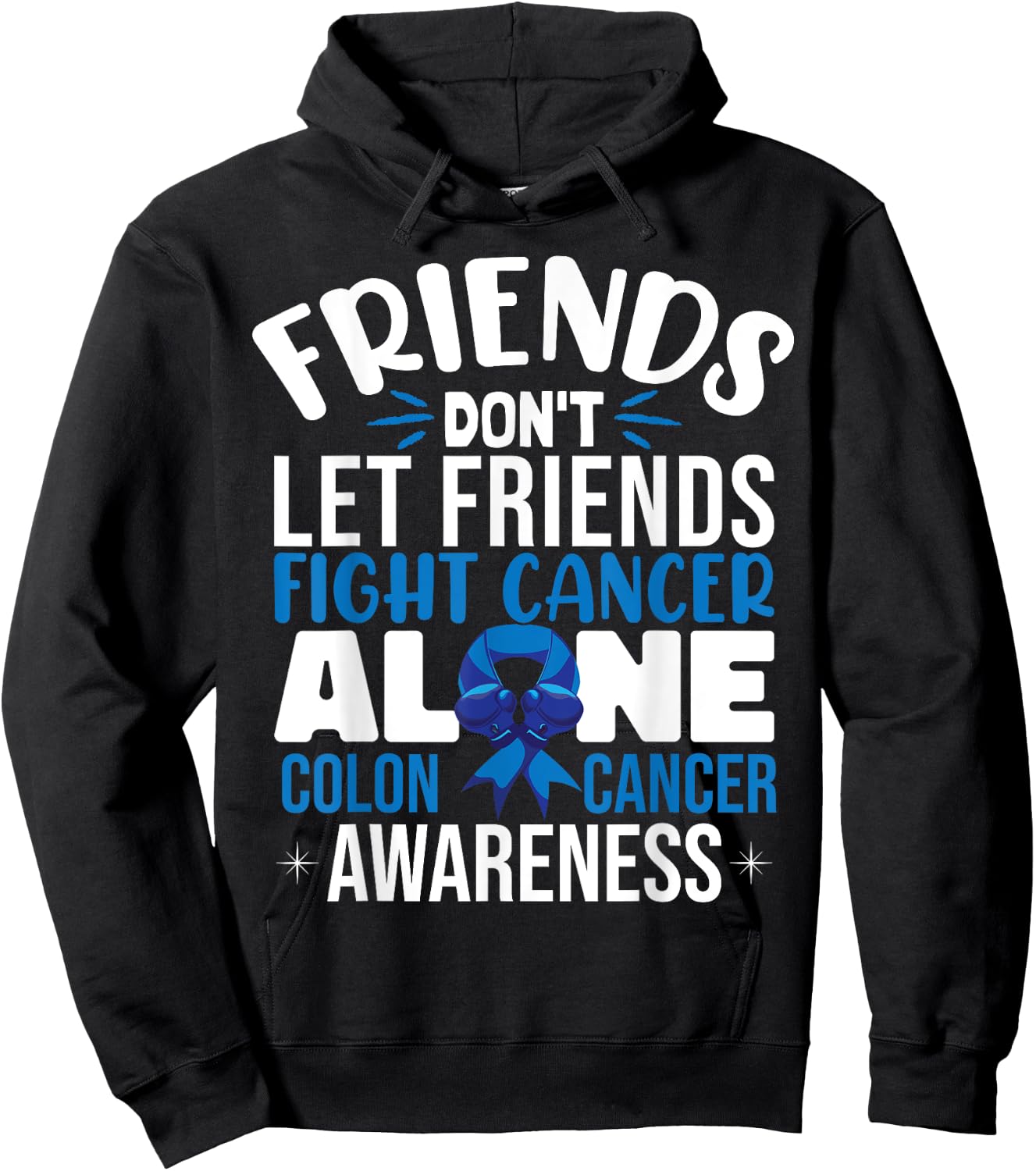 Colon Cancer Support Hoodie - Hoodie | Black