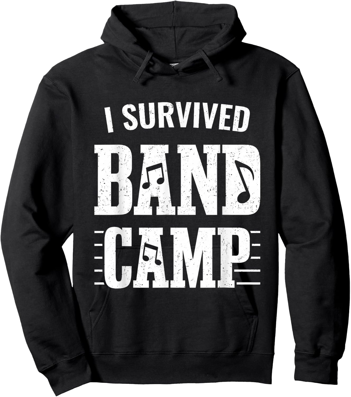 Funny Marching Band Gifts - I Survived Band Camp Hoodie - Hoodie | Black