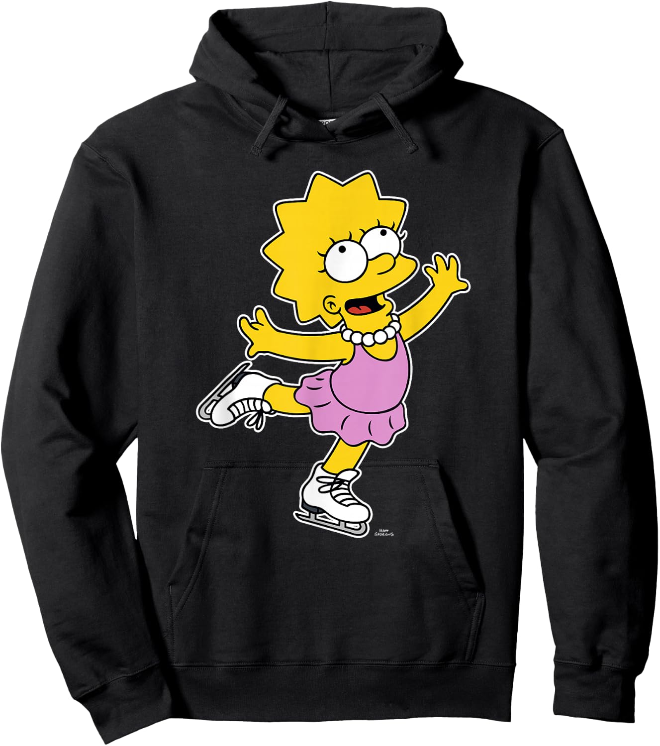 The Simpsons Lisa Ice Skating Alt Hoodie - Hoodie | Black