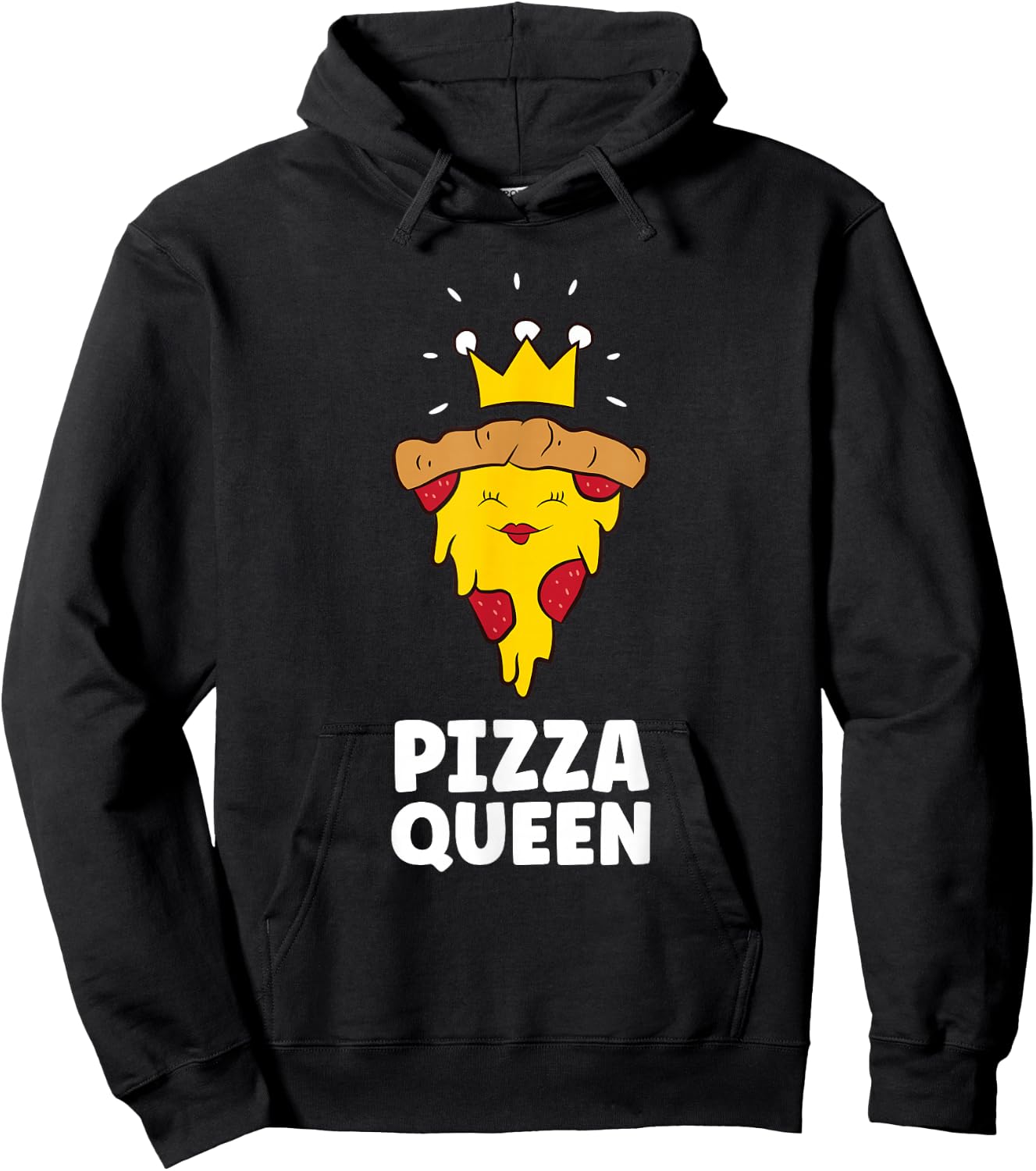 Pizza Queen Love Pizzas Hoodie - Hoodie | Black