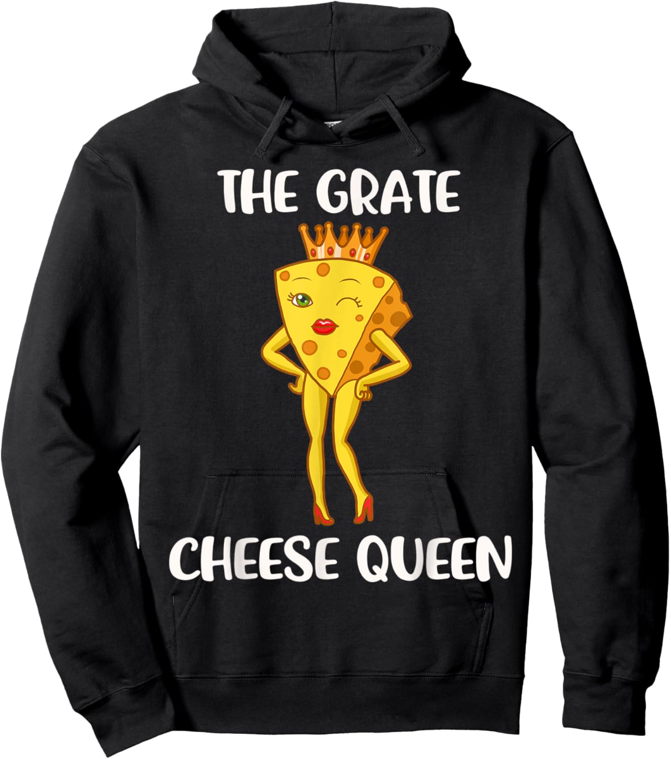 Queen of Cheese Hoodie - Hoodie | Black