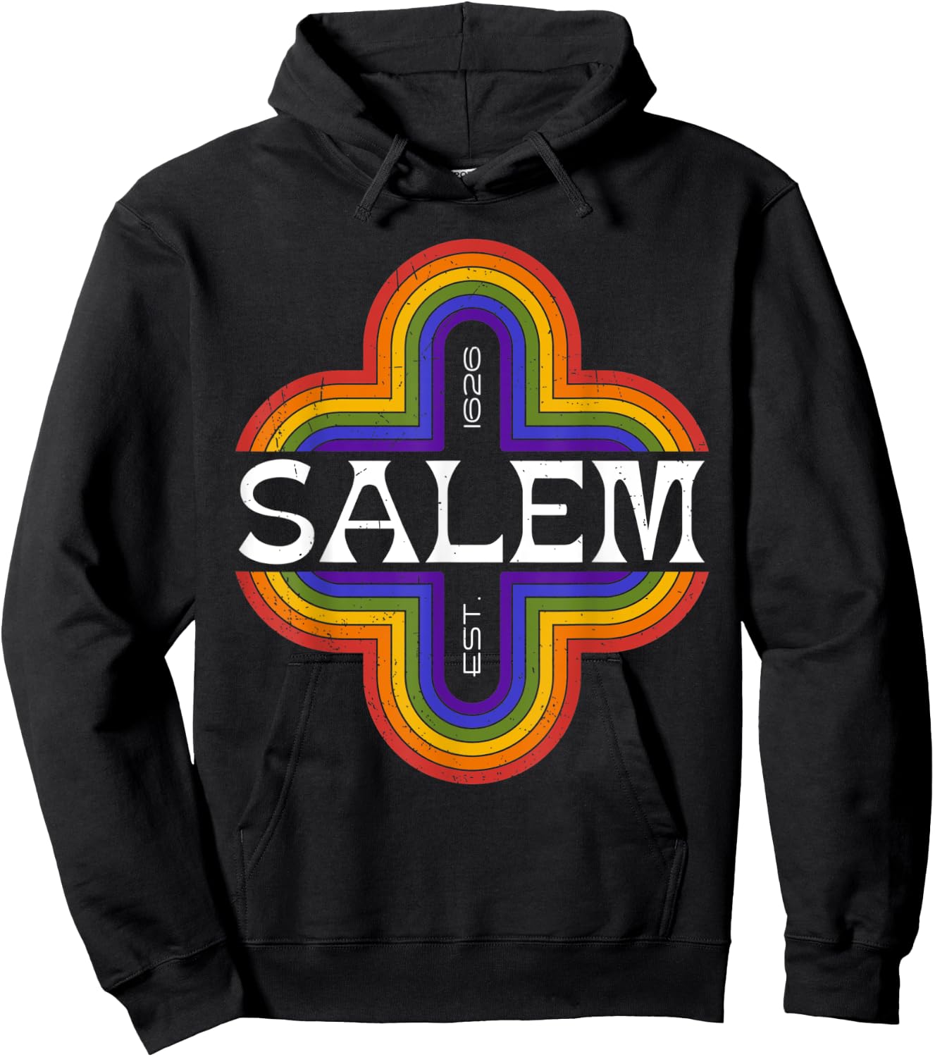 Vintage Salem Oregon 1626 souvenir Hoodie - Hoodie | Black
