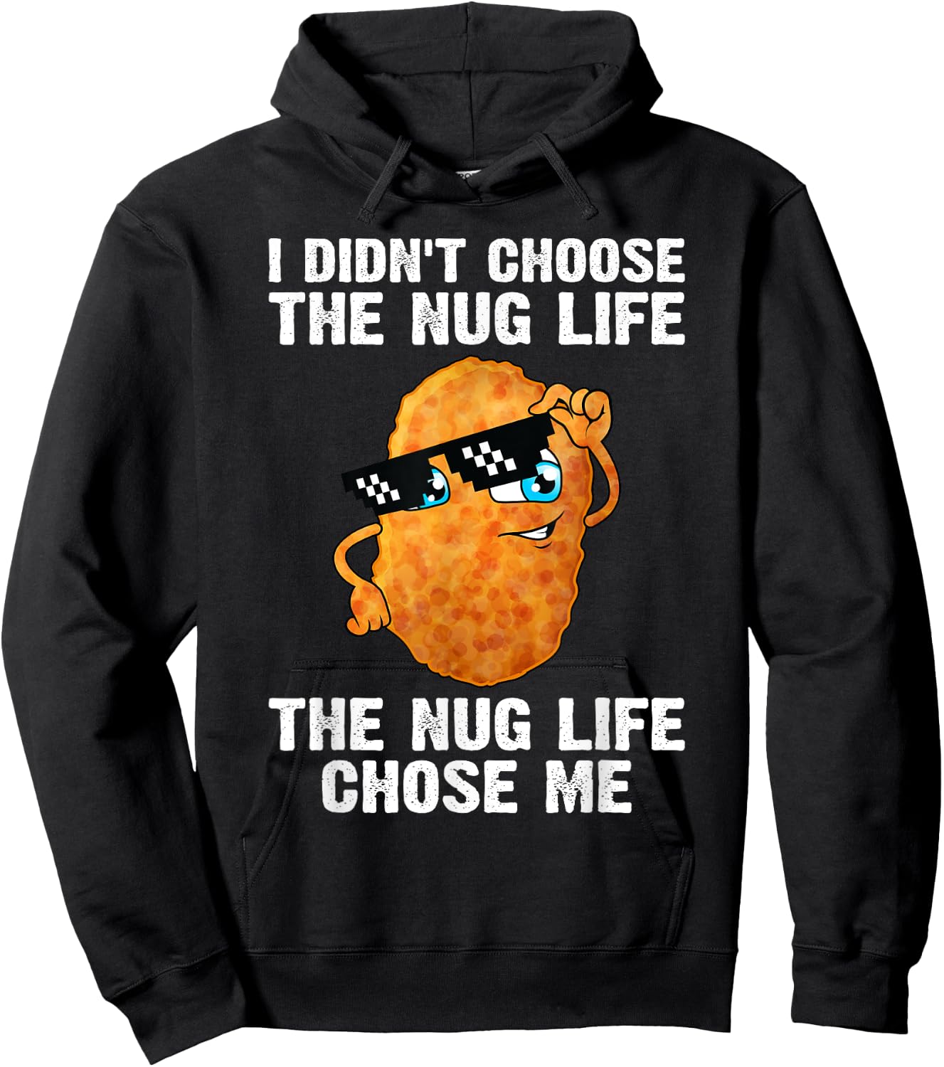Cool Chicken Nugget Women Kids Chicken Lover Nuggets Hoodie - Hoodie | Black