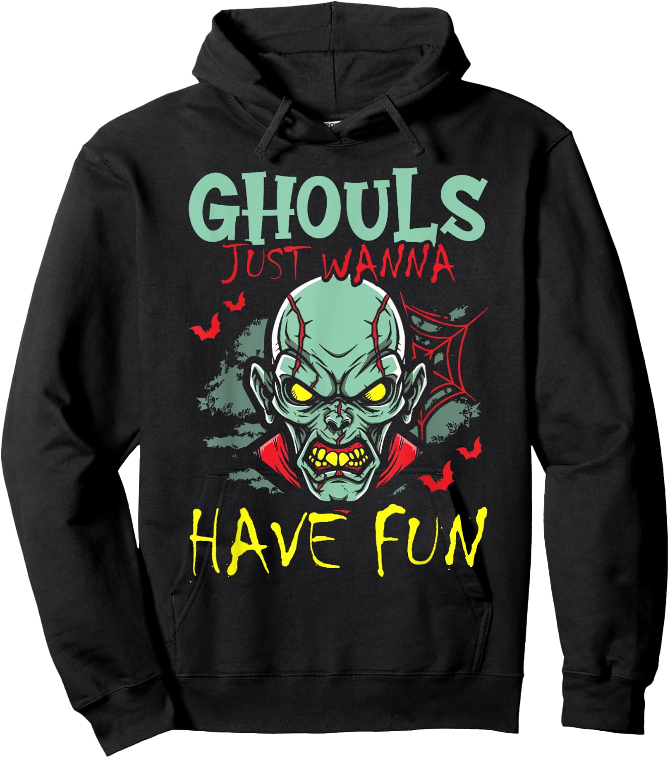 Ghouls Just Wanna Have Fun Zombie Decor Spooky Halloween Hoodie - Hoodie | Black