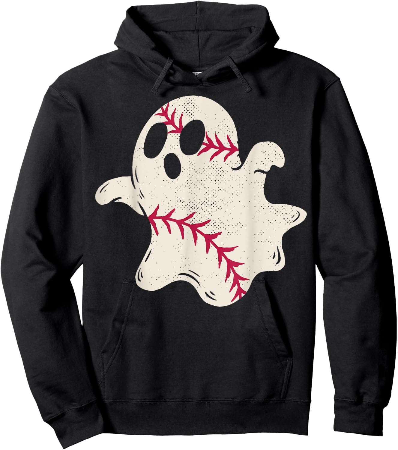 Spooky Baseball Ghost Hoodie - Hoodie | Black