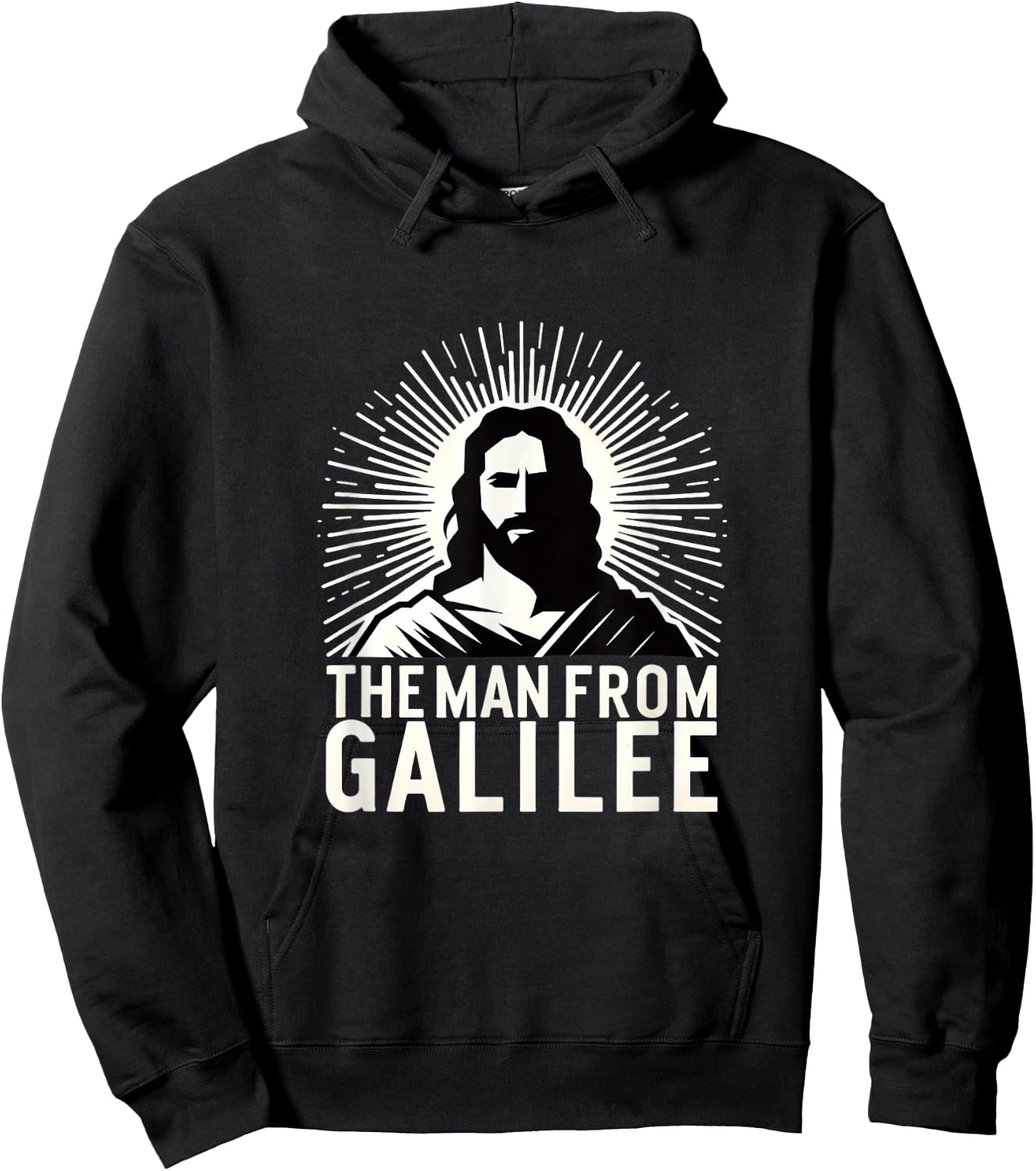 The Man from Galilee Iconic Christian Faith Spiritual Design Hoodie - Hoodie | Black