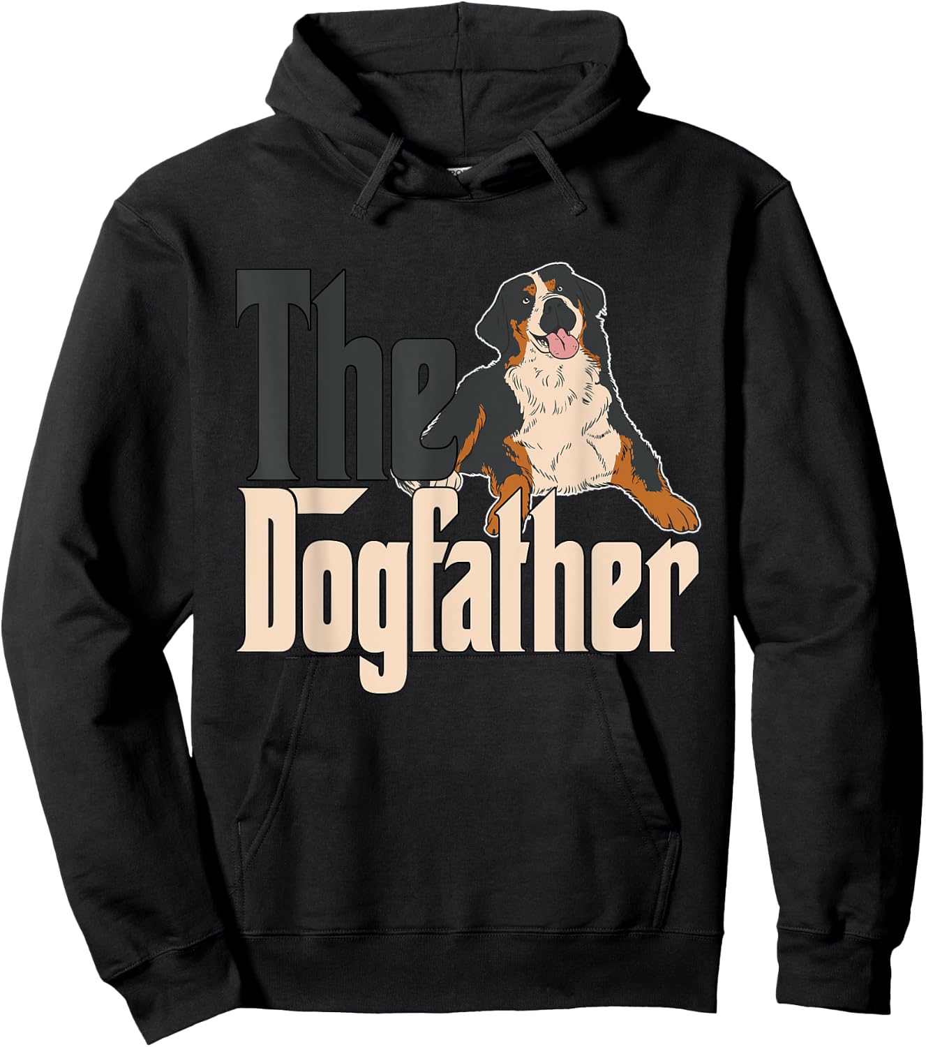 Bernese Mountain Dog Dog Dad Dogfather Dogs Daddy Father Women Hoodie - Hoodie | Black