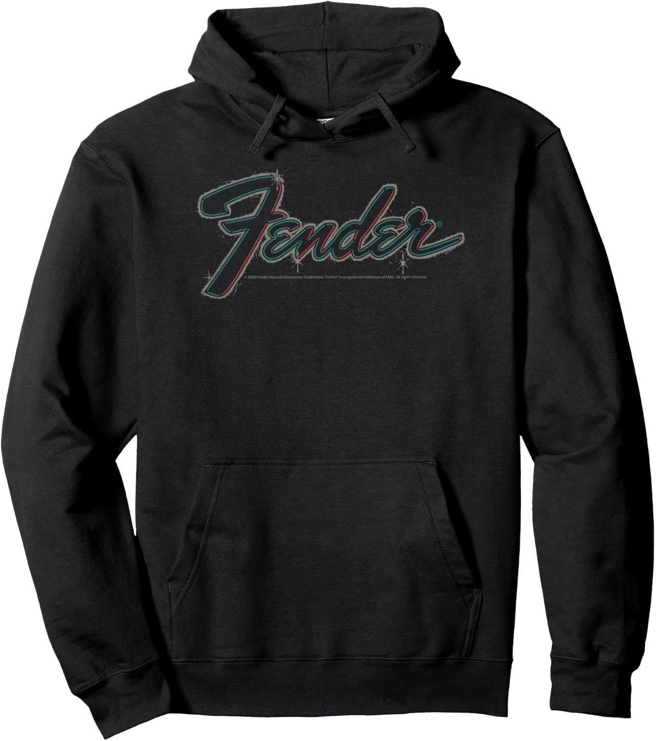 Fender Centered Design Logo Classic Hoodie - Hoodie | Black