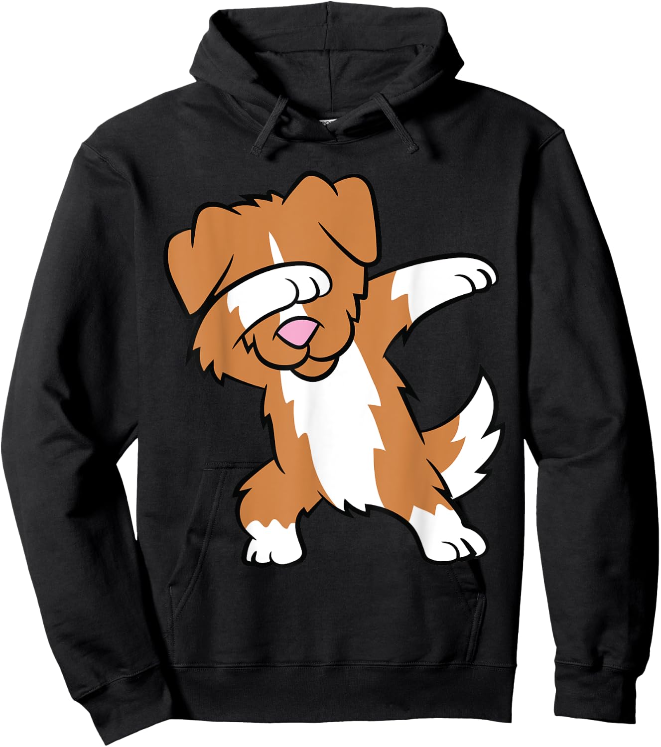 Cute Dabbing Nova Scotia Duck Tolling Retriever Hoodie - Hoodie | Black