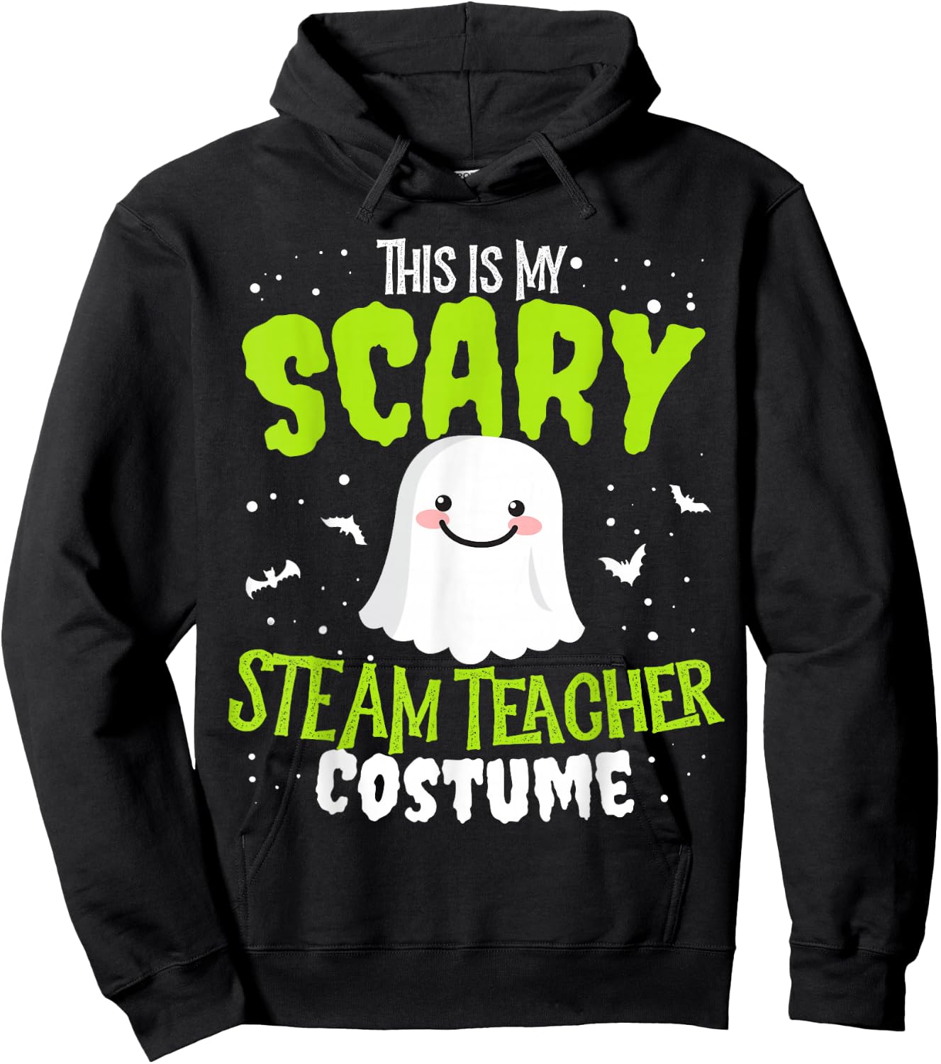 Funny Halloween This is my Scary STEaM Teacher Custome Men Women Kids Hoodie - Hoodie | Black