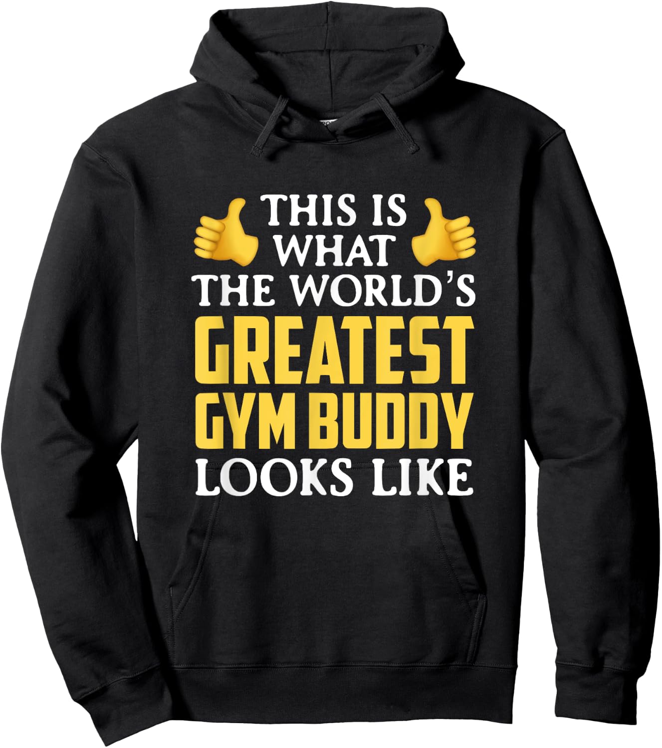 World's Greatest Gym Buddy Gift Hoodie - Hoodie | Black