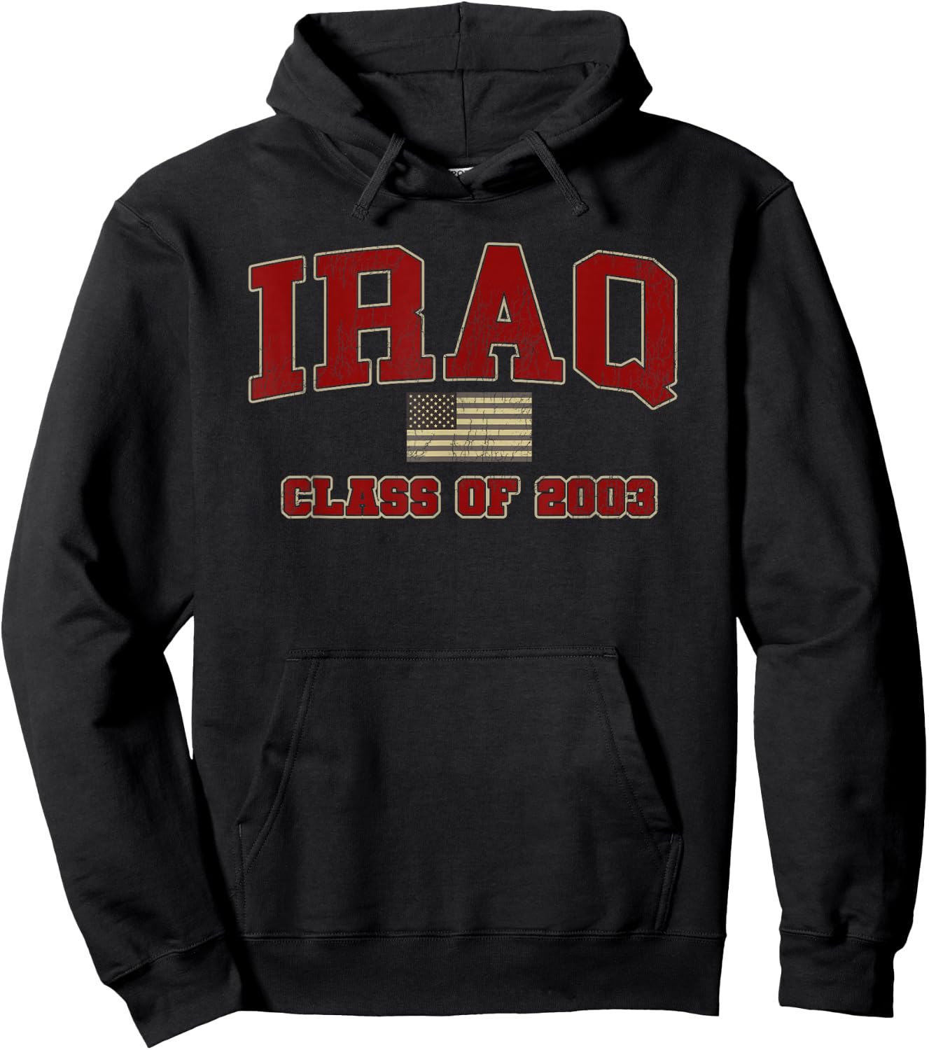 Iraq War Veteran Shirt Military Class of 2003 Hoodie - Hoodie | Black