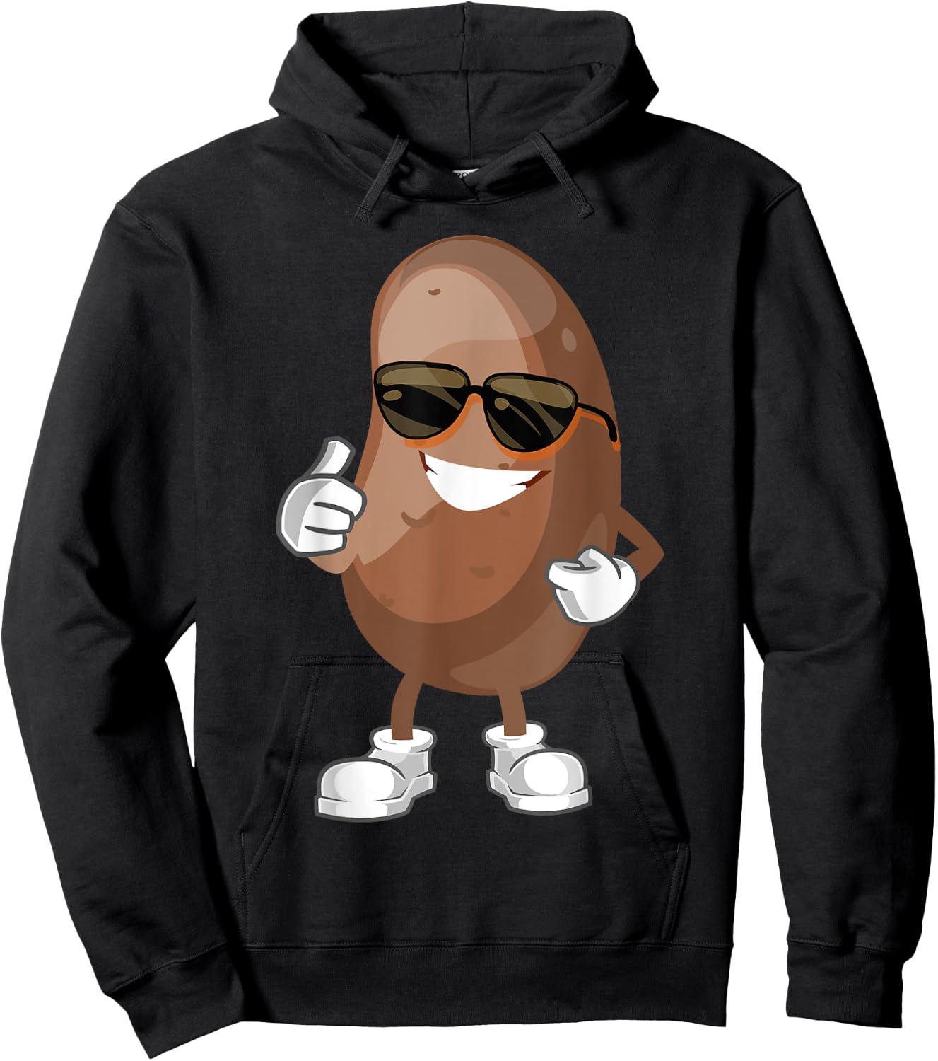 Simple Potato Fun Halloween Costume Vegetable Potato Lover Hoodie - Hoodie | Black