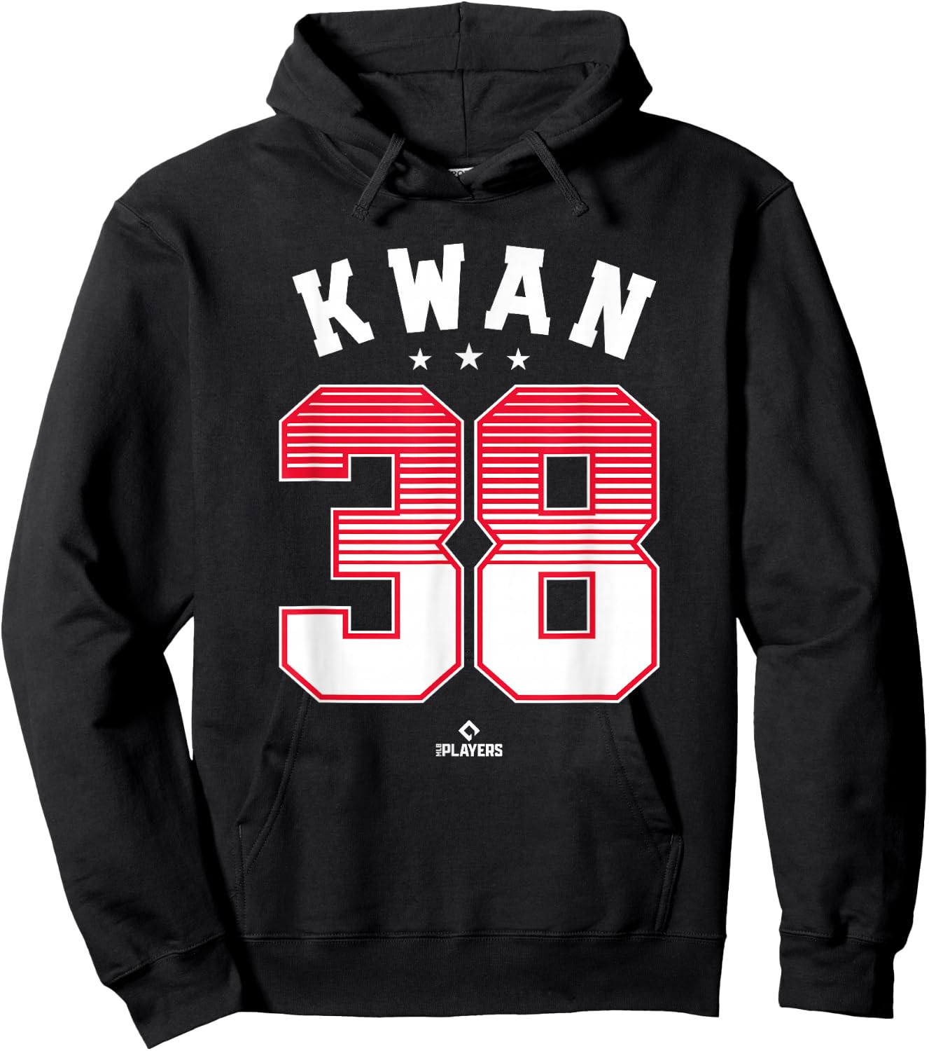 Steven Kwan 38 Cleveland MLBPA Hoodie - Hoodie | Black