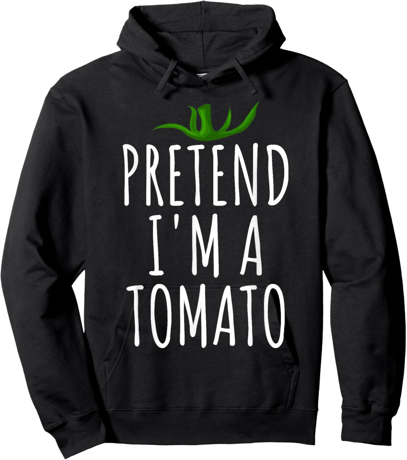 Pretend I'm A Tomato Funny Lazy Easy Halloween Costume Hoodie - Hoodie | Black