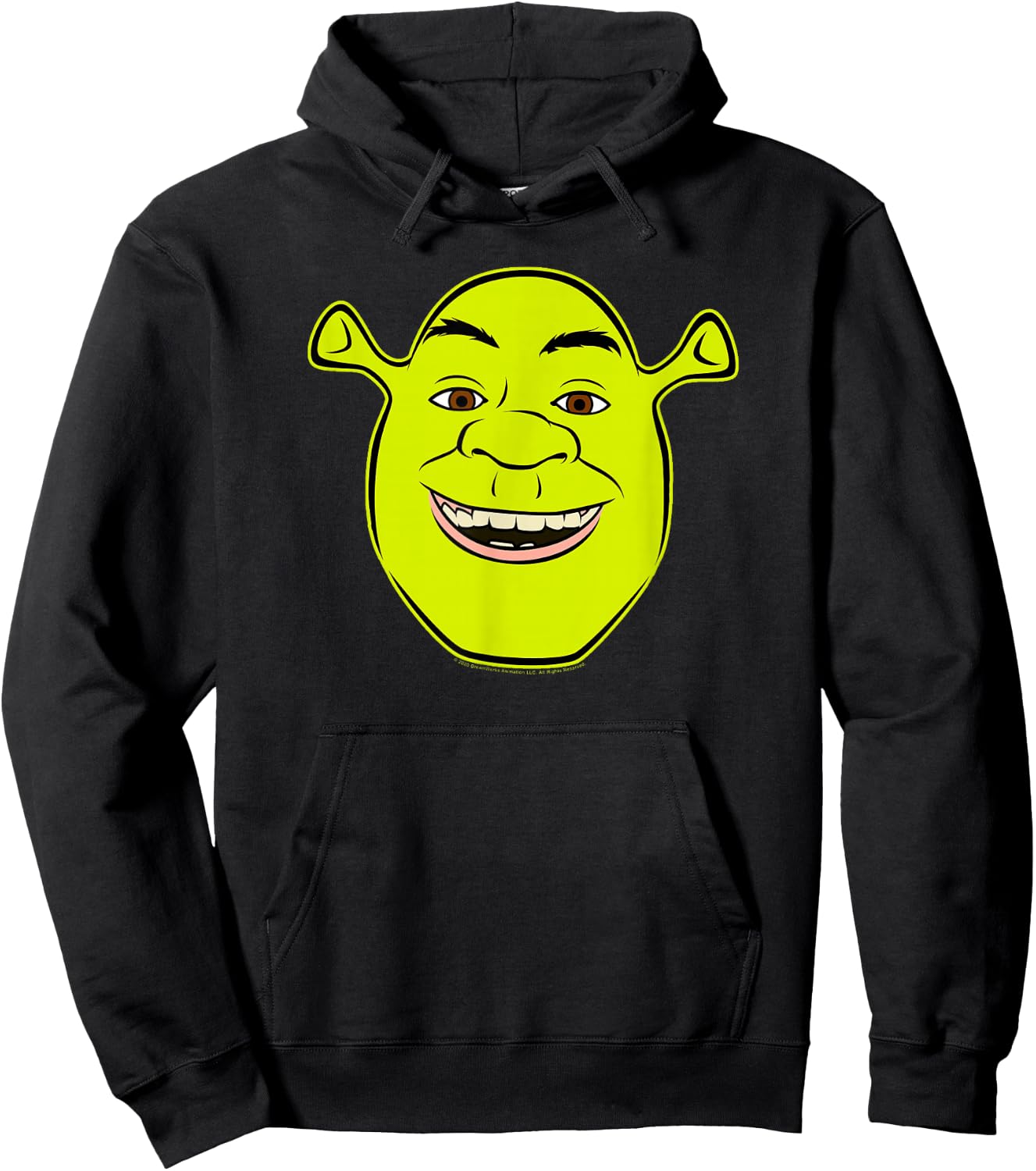 Shrek Big Face Smile Portrait Hoodie - Hoodie | Black