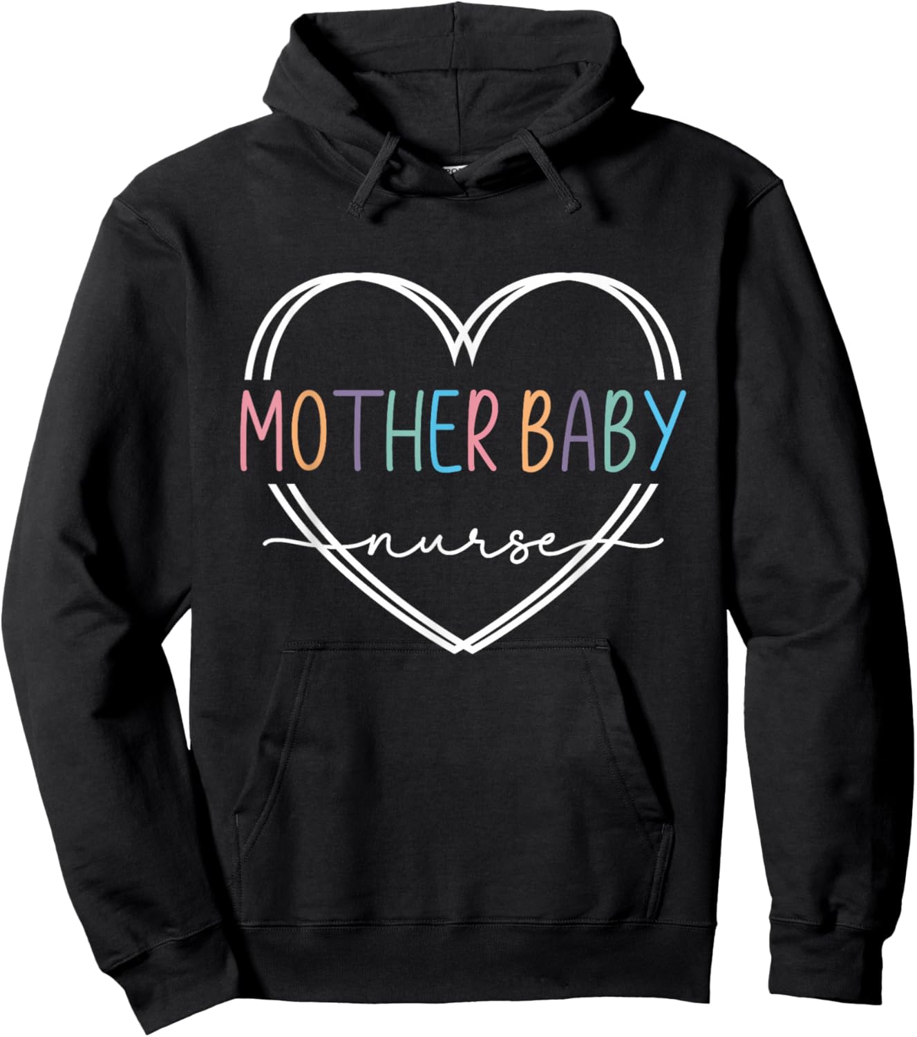 Mother Baby Nurse Postpartum Mom Baby Nursing Graduation Hoodie - Hoodie | Black