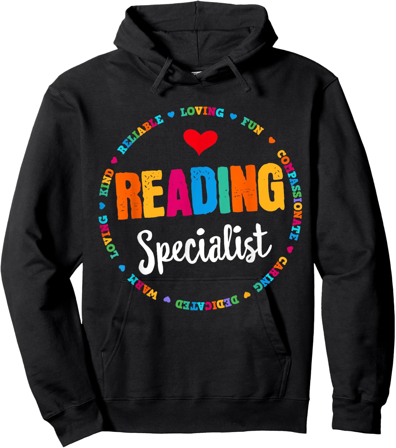 Reading Teacher Literacy Coach Principal Reading Specialist Hoodie - Hoodie | Black