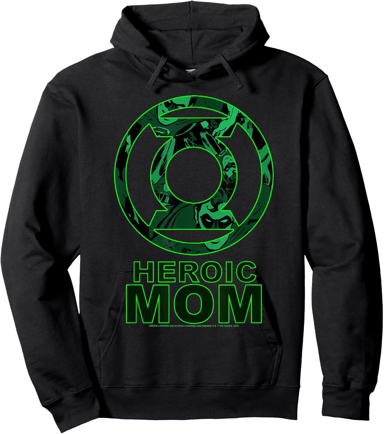 DC Comics Mother's Day Green Lantern Heroic Mom Hoodie - Hoodie | Black