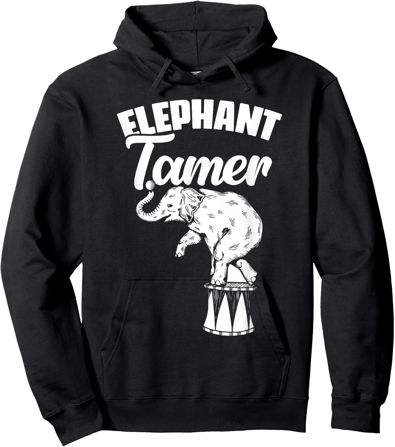 Circus Elephant Animal Tamer Acrobat Carnival Showman Hoodie - Hoodie | Black