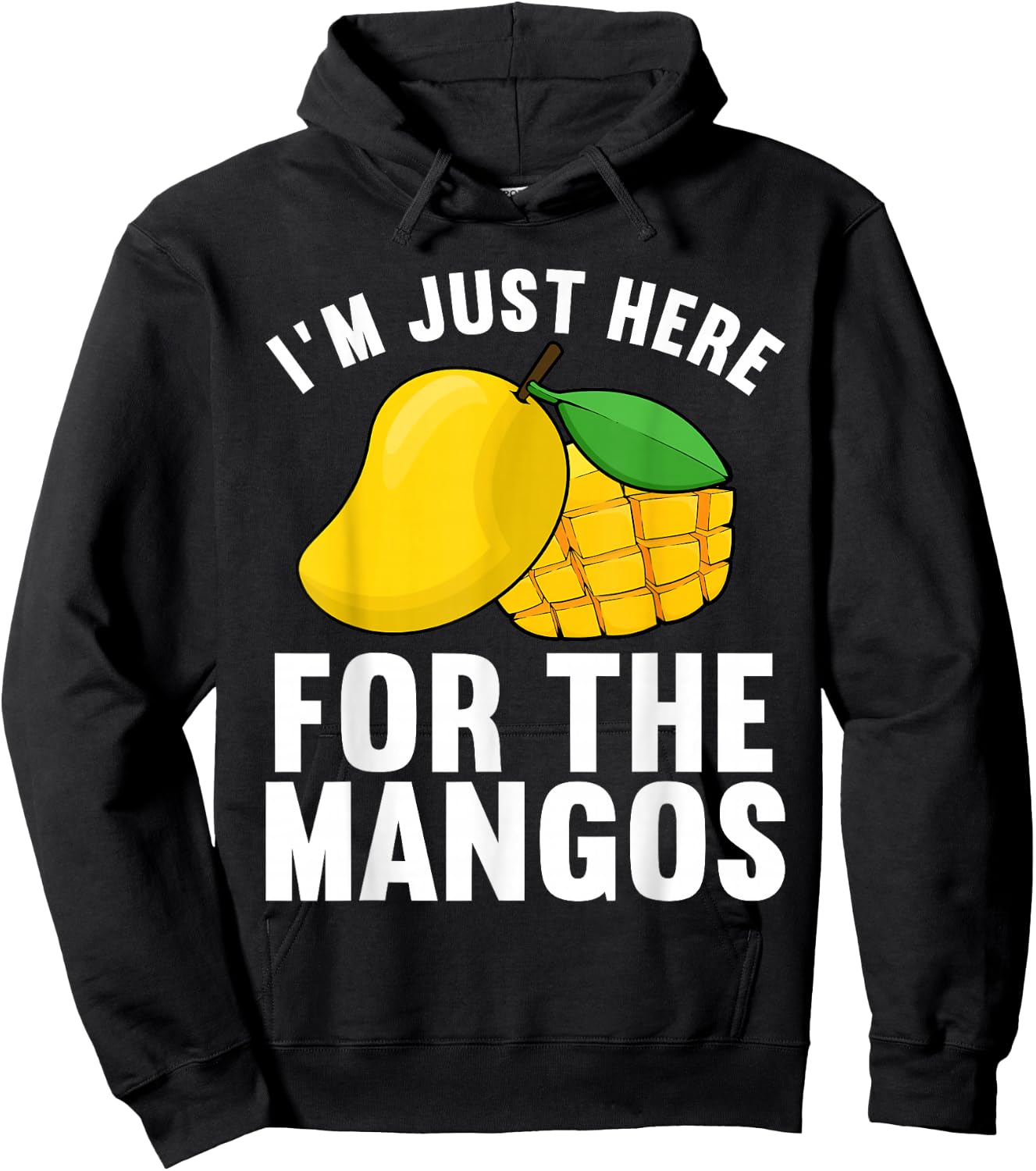 Funny Mango Design Women Kids Mango Fruit Lovers Hoodie - Hoodie | Black