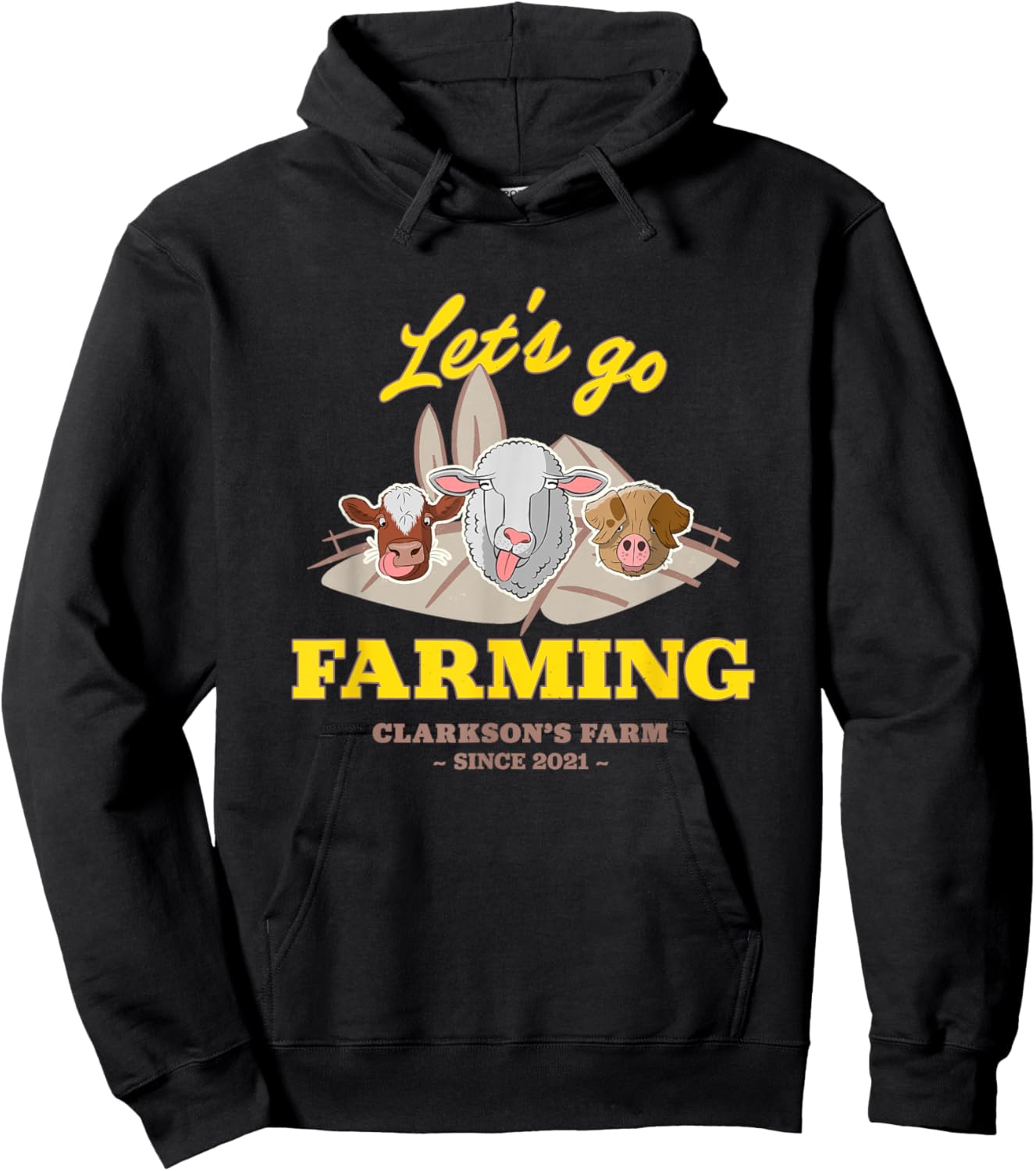 Clarkson's Farm - Let's Go Farming Hoodie - Hoodie | Black