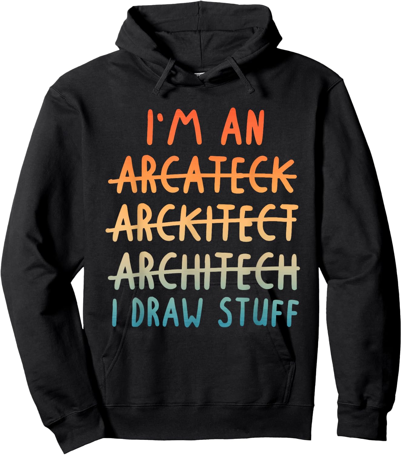 Funny Architect Art Men Women Architecture Lovers Architect Hoodie - Hoodie | Black